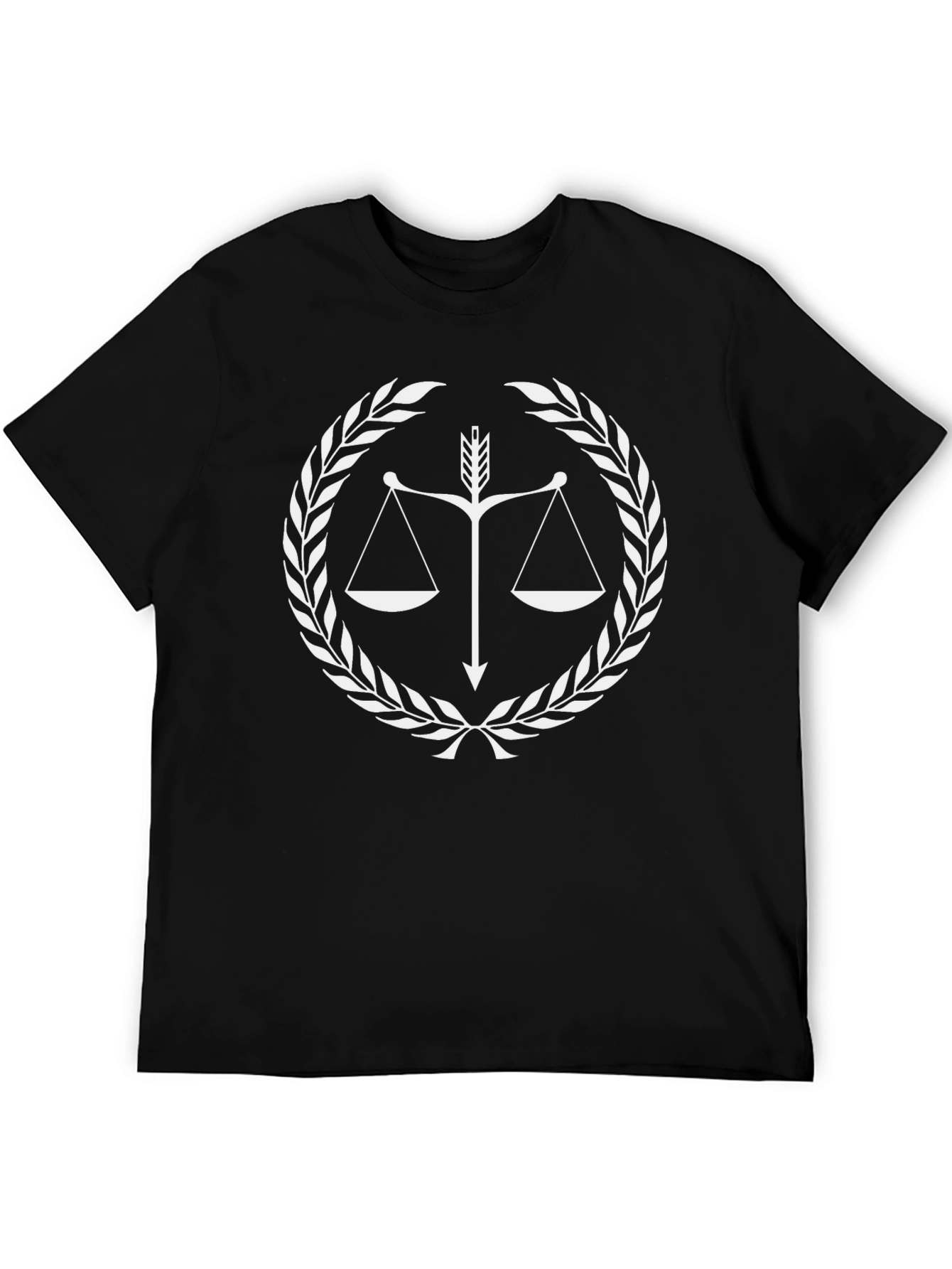 Scales of Justice Graphic Tee - Black