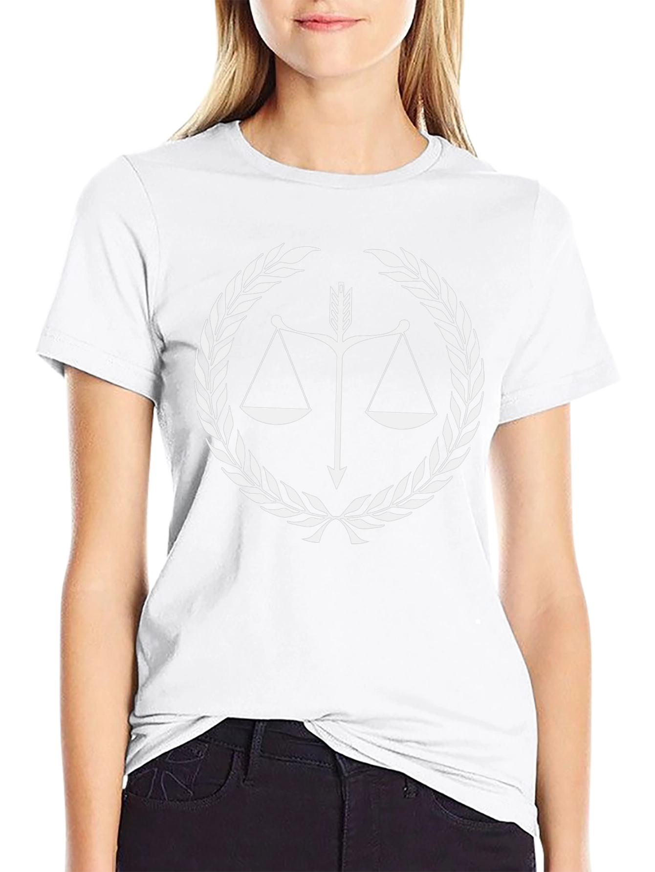 Scales of Justice Graphic Tee - Black