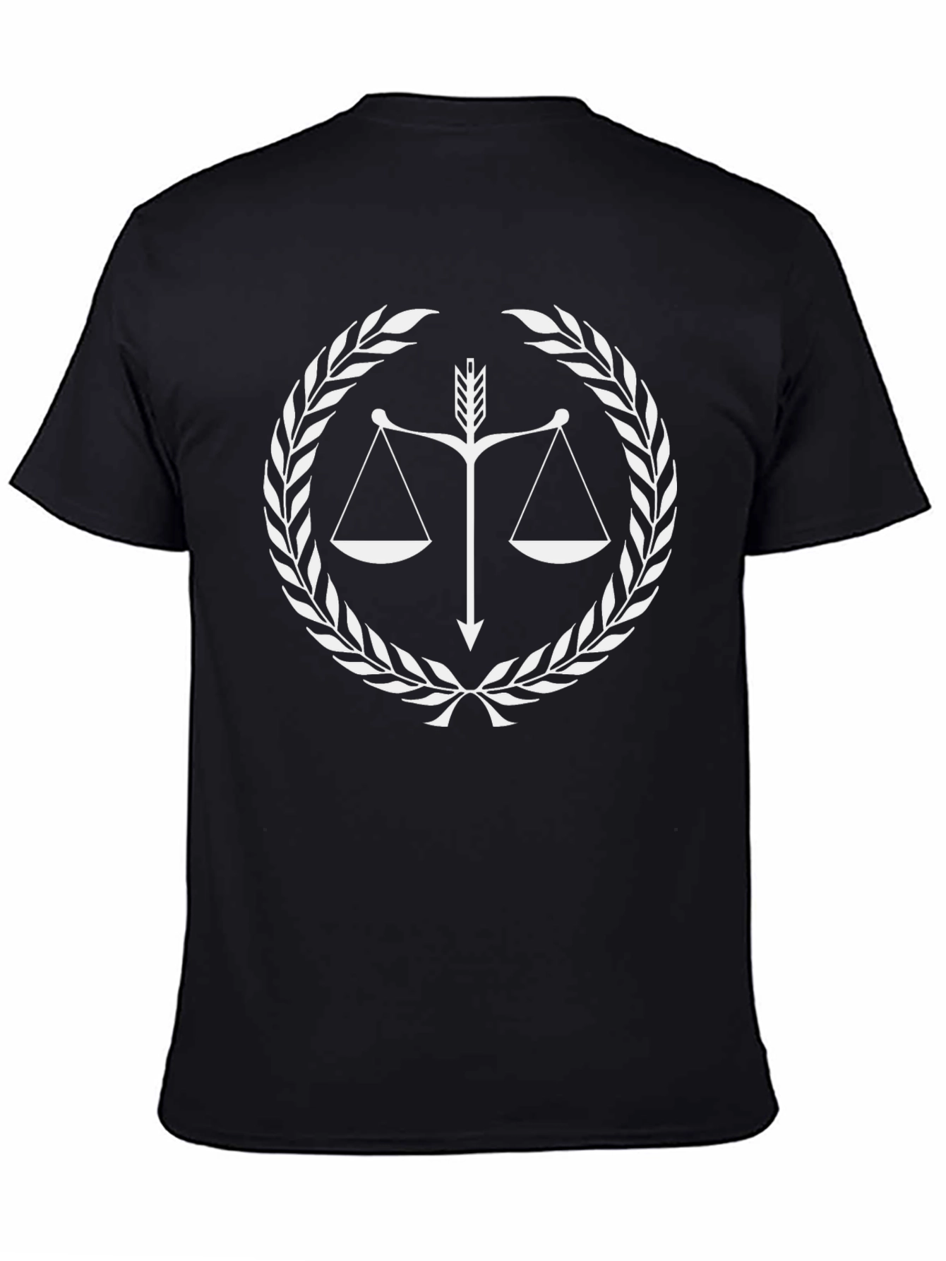 Scales of Justice Graphic Tee - Black