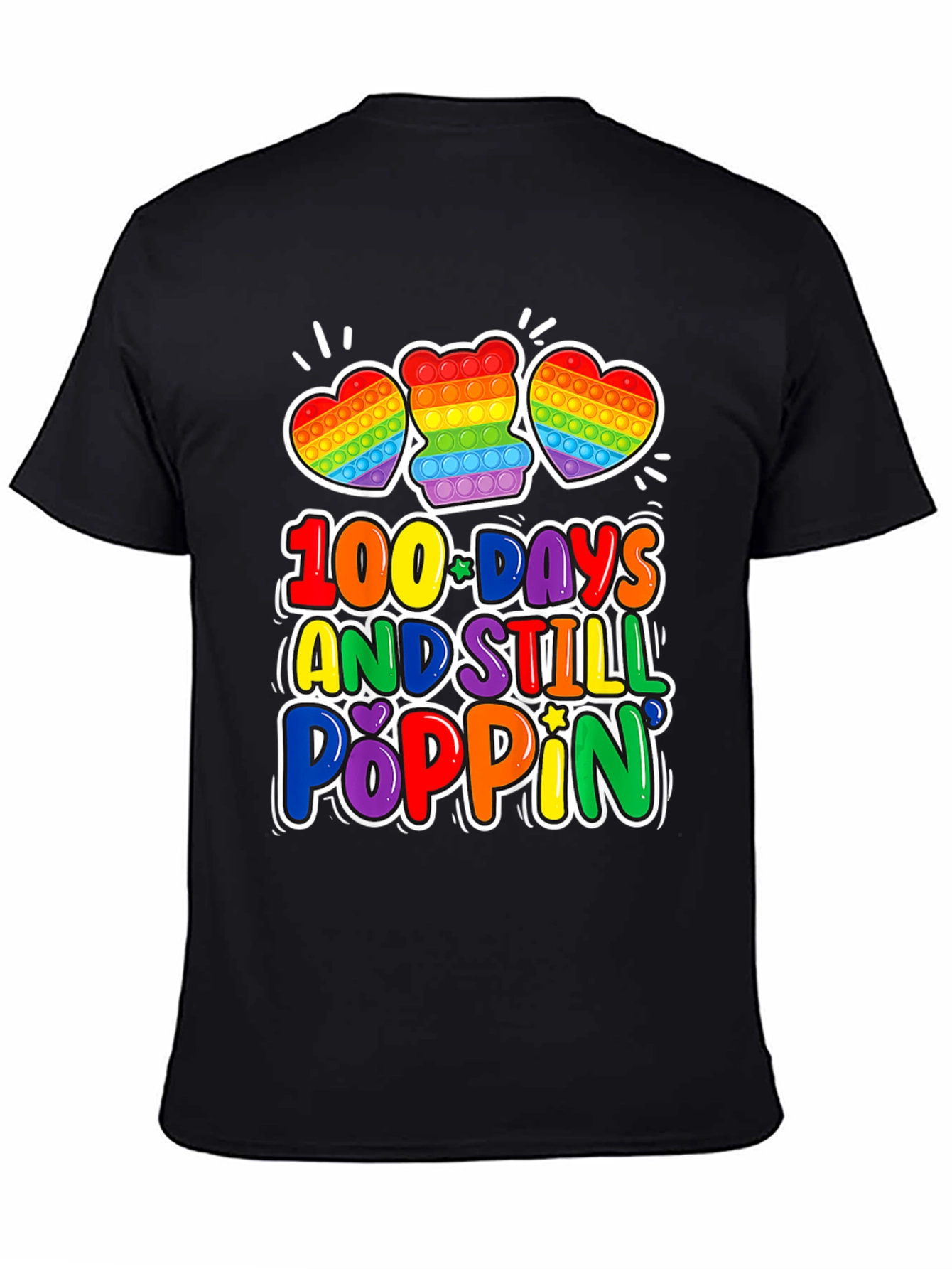 100 Days Poppin Rainbow Pop It T-Shirt