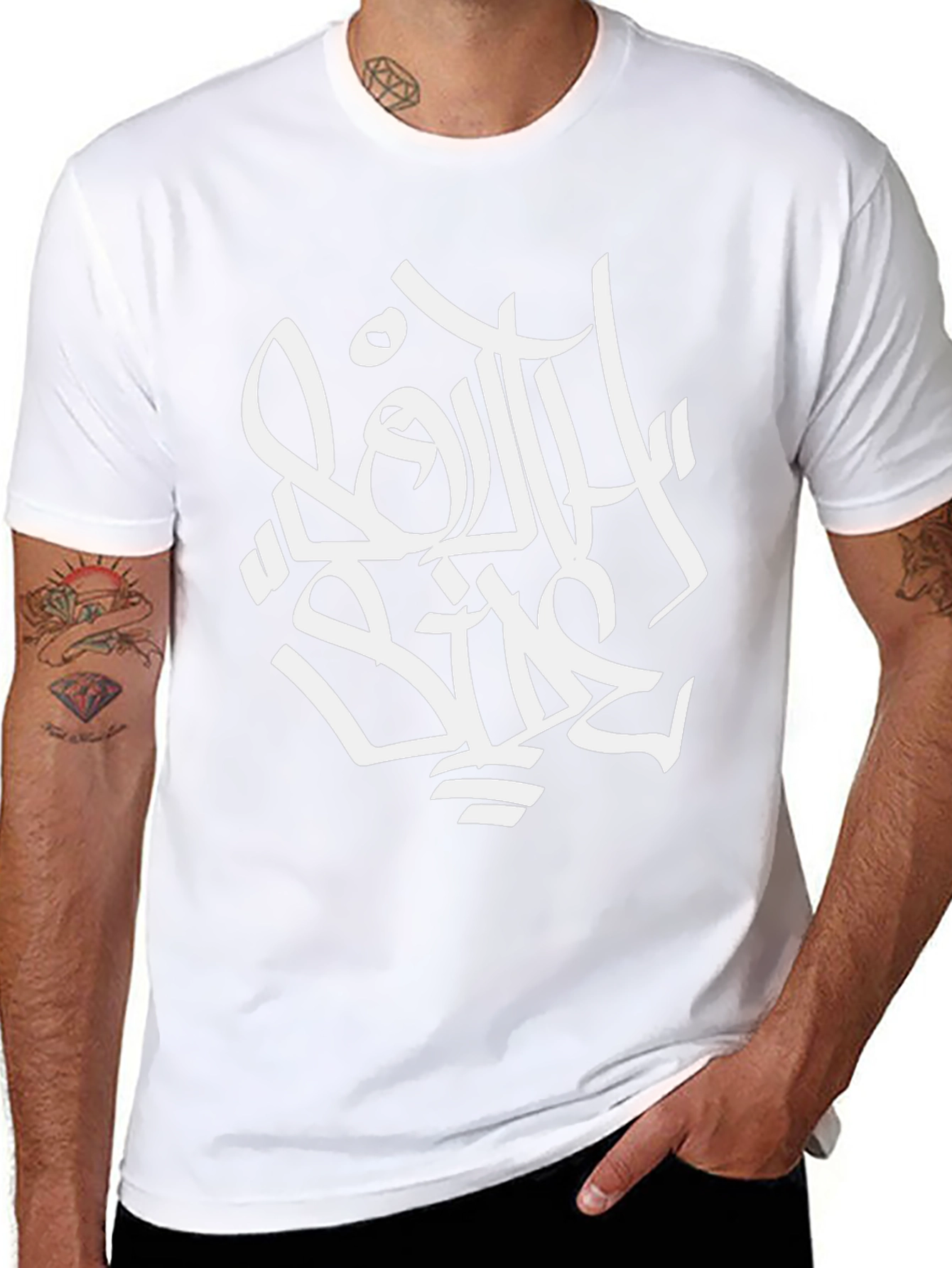 South Side Graffiti Style Black T-Shirt