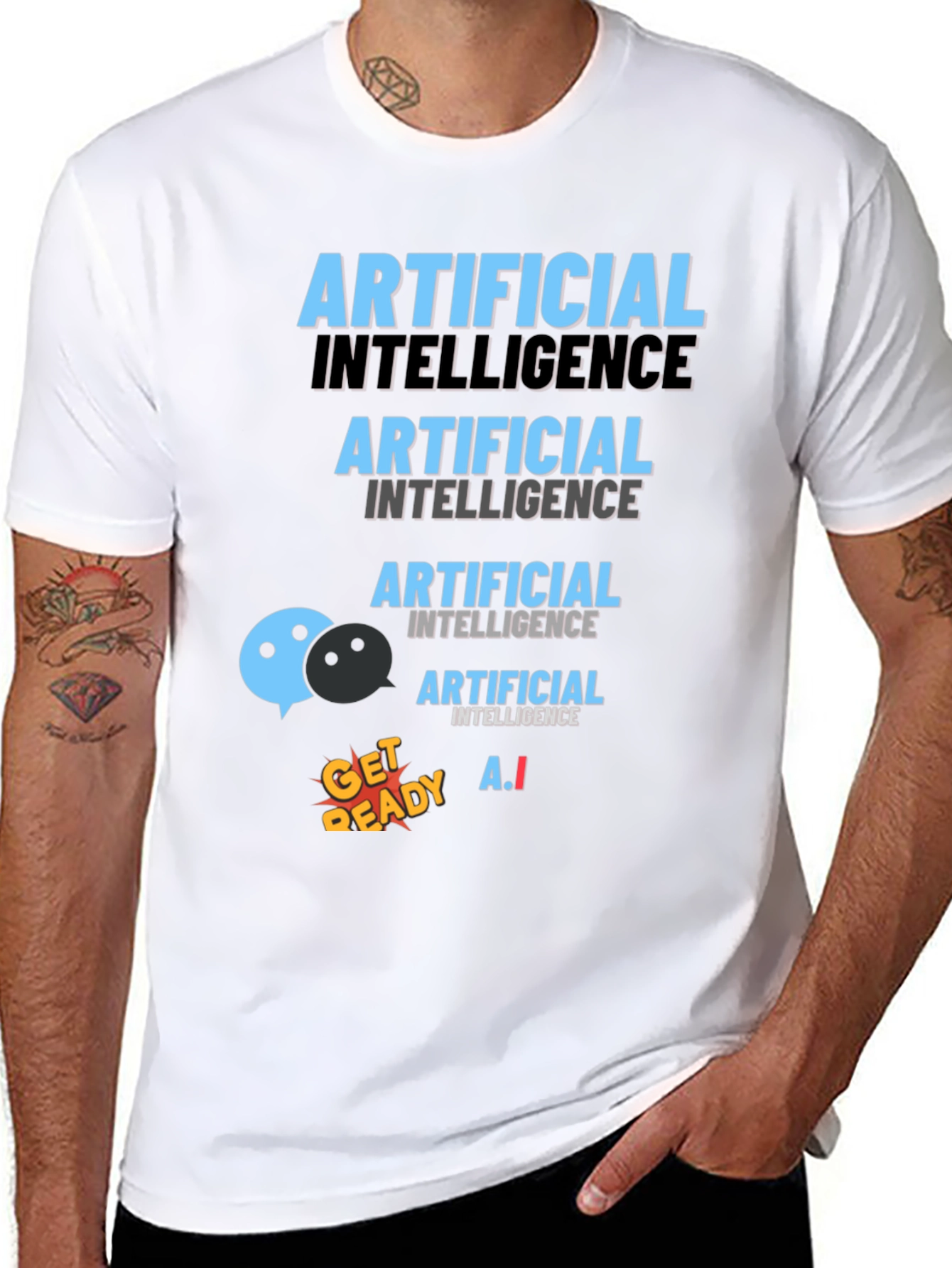 Artificial Intelligence T-Shirt Novelty AI Tee