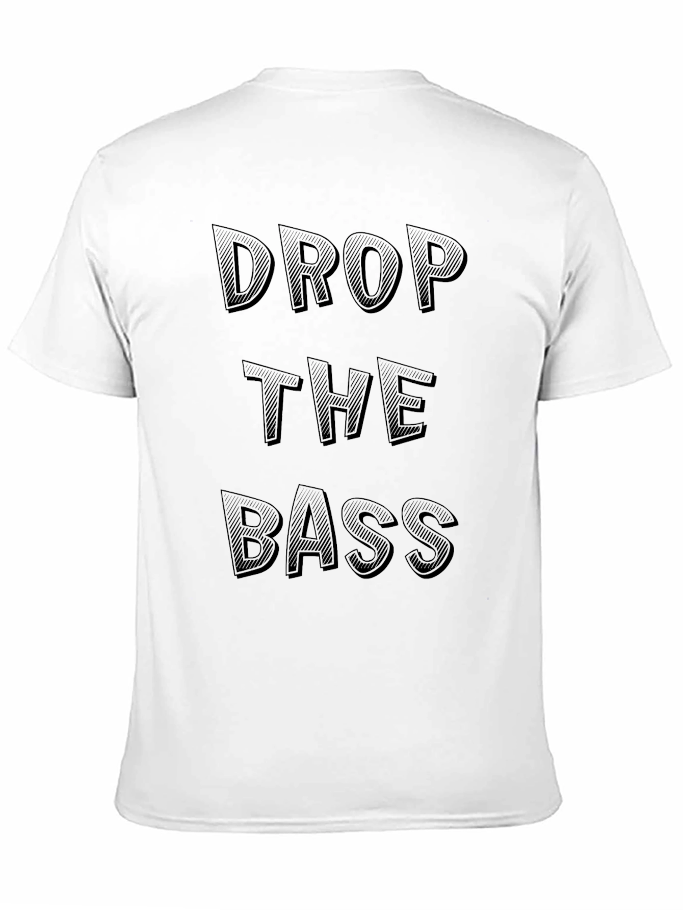 Drop The Bass Graphic Tee - Black Cotton T-Shirt
