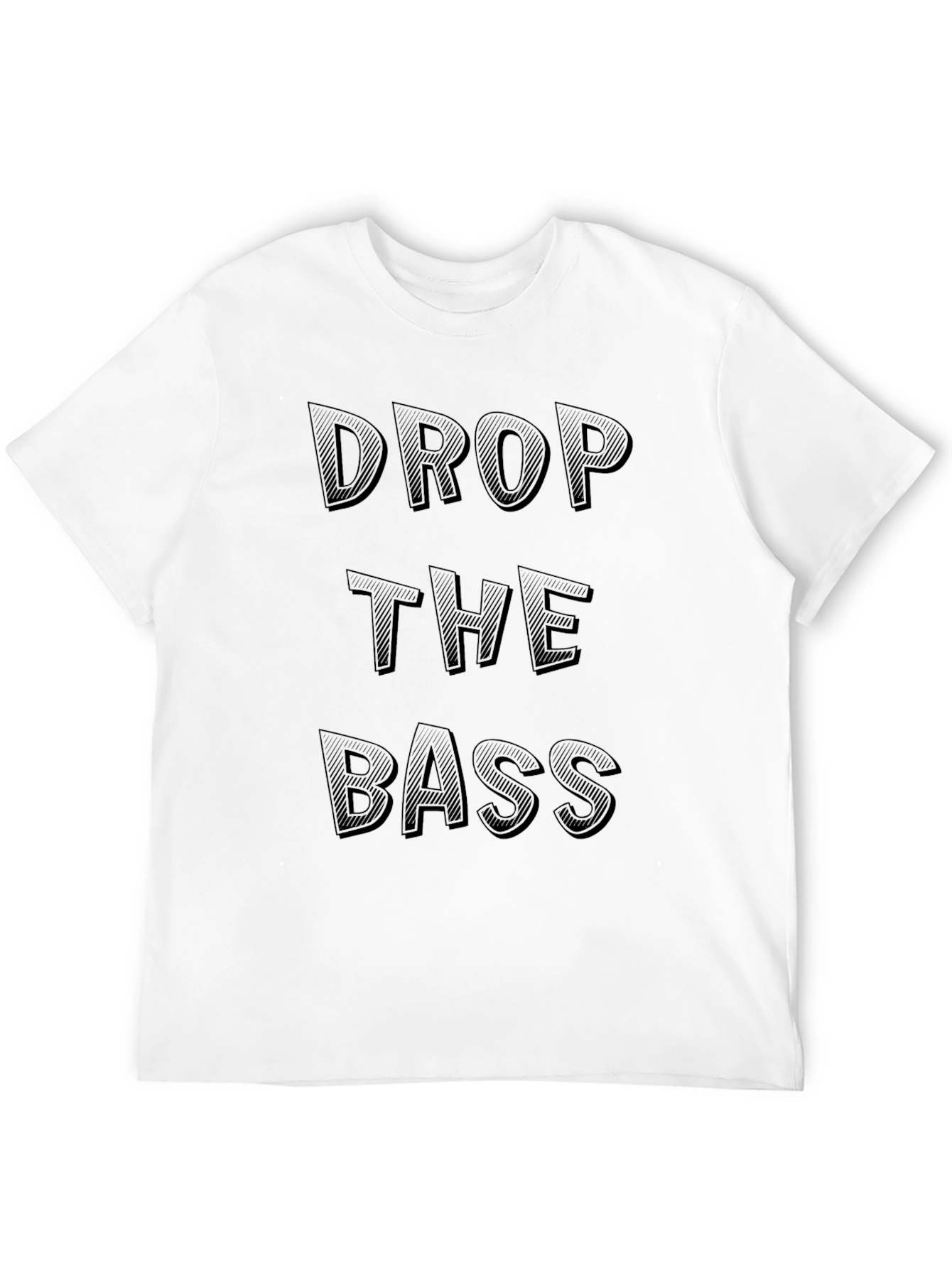 Drop The Bass Graphic Tee - Black Cotton T-Shirt