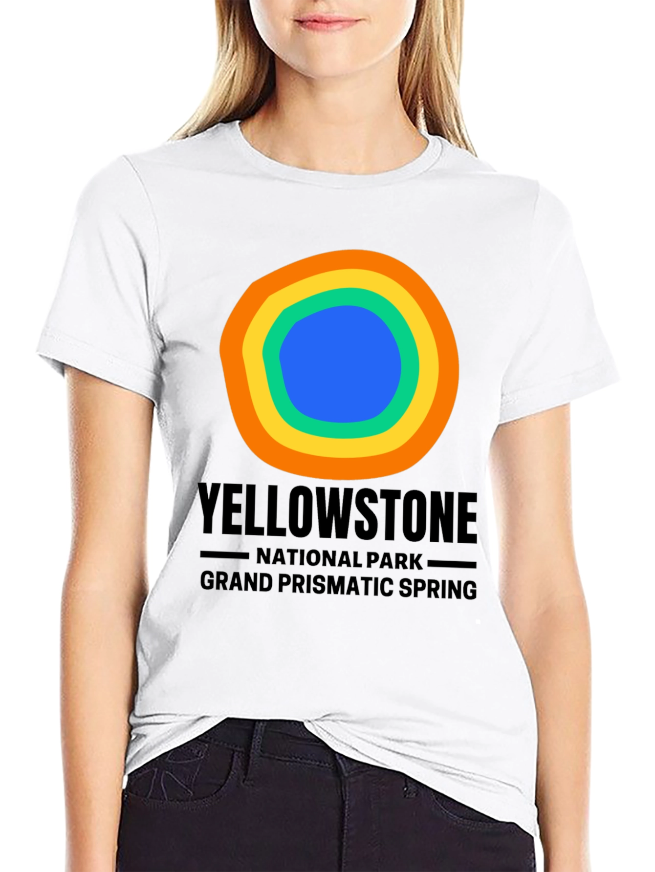 Yellowstone Grand Prismatic Spring Graphic Tee