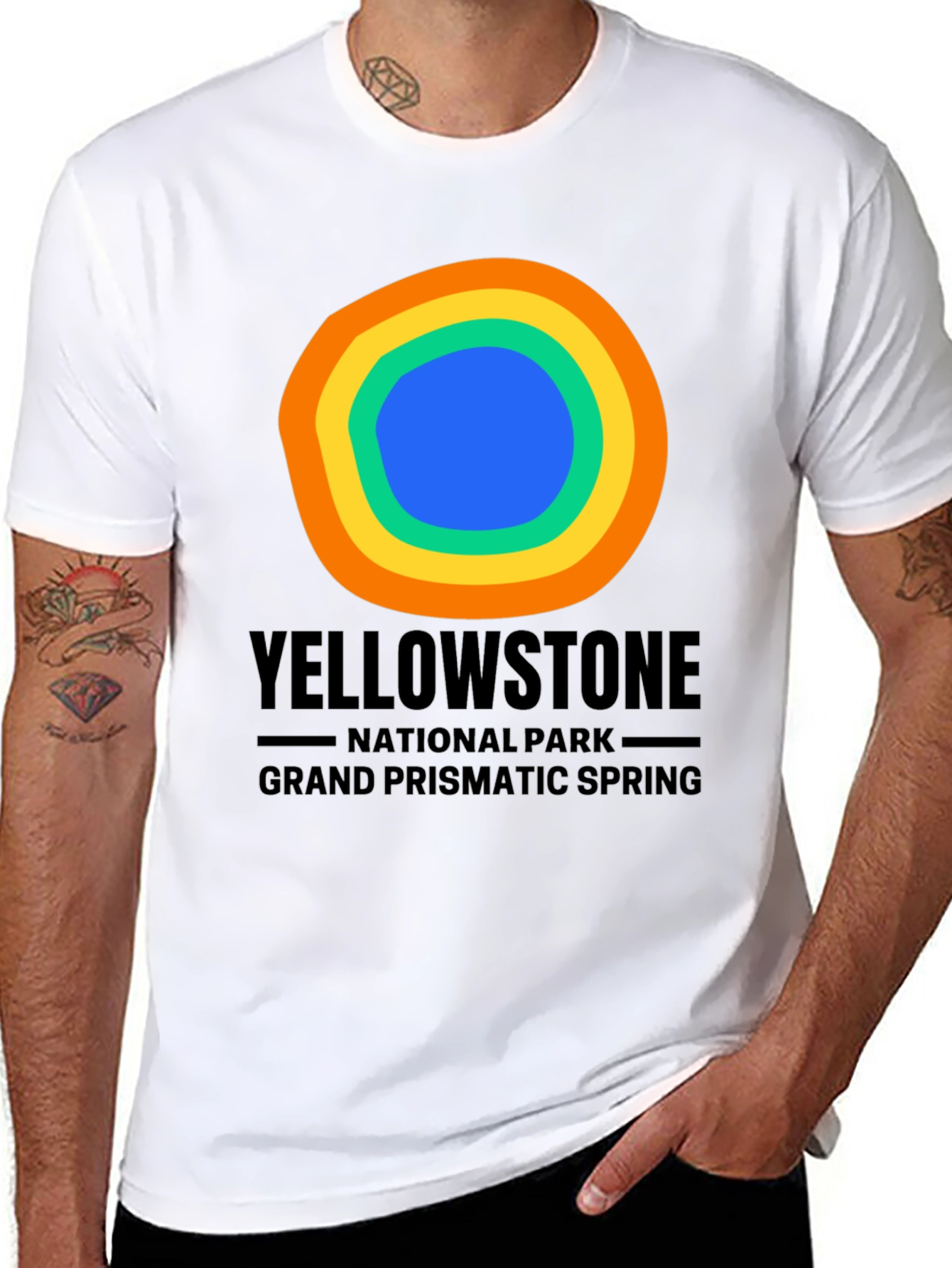 Yellowstone Grand Prismatic Spring Graphic Tee