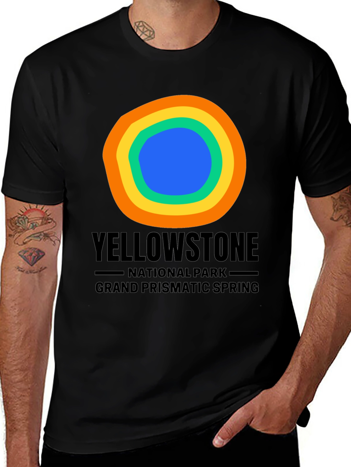 Yellowstone Grand Prismatic Spring Graphic Tee
