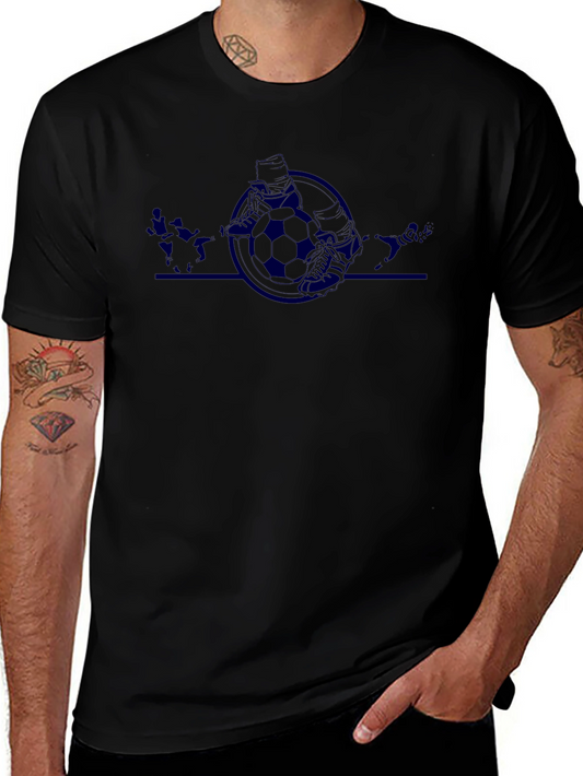Soccer Graphic Black T-Shirt