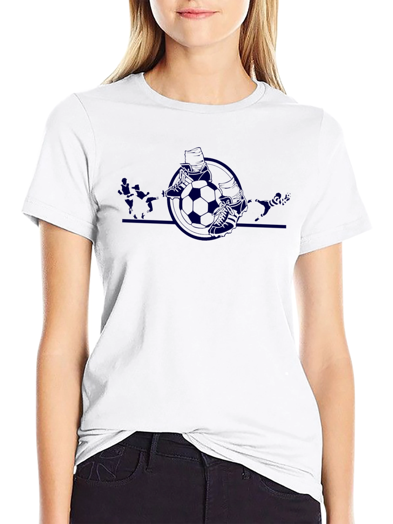 Soccer Graphic Black T-Shirt