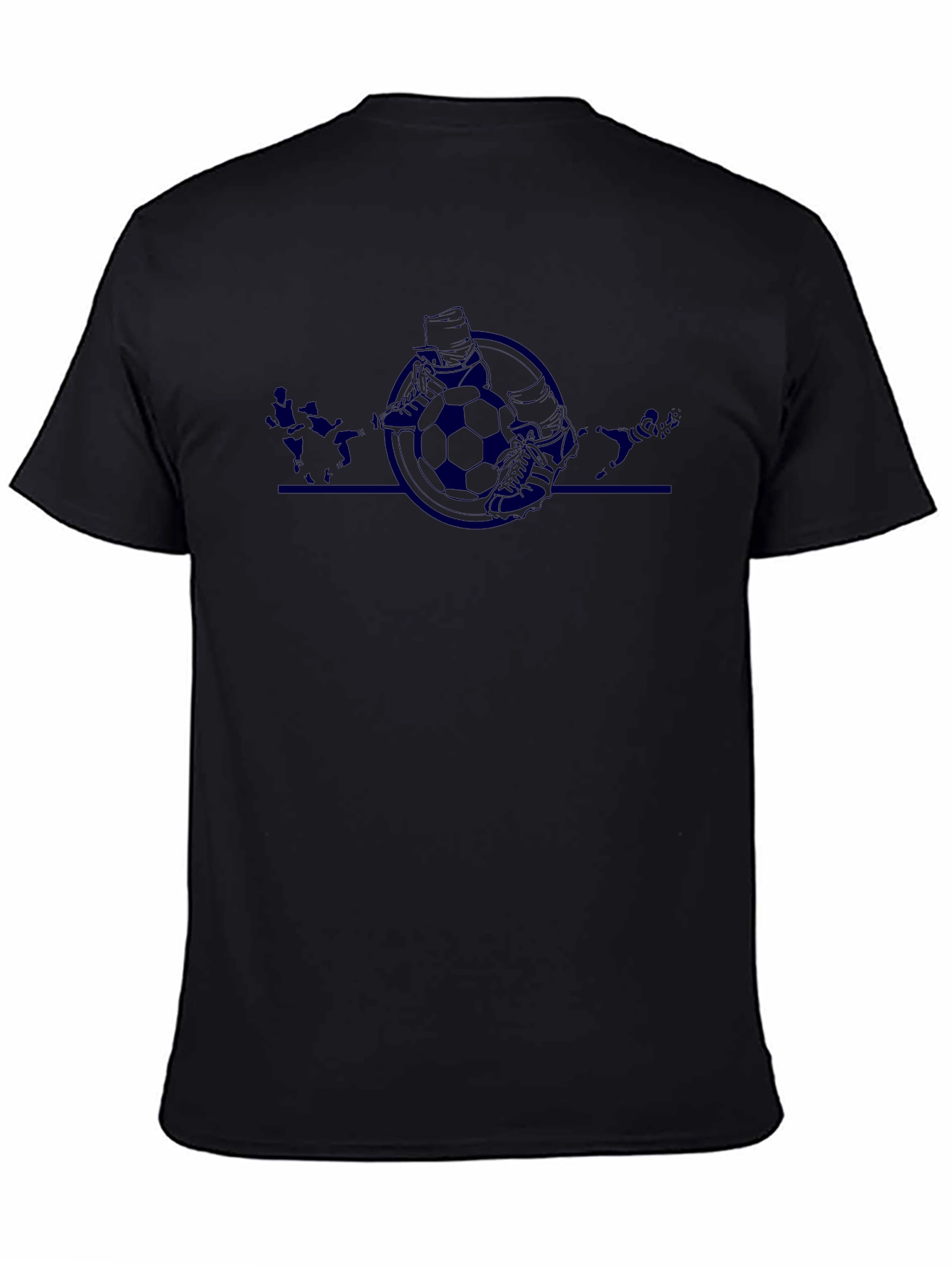 Soccer Graphic Black T-Shirt