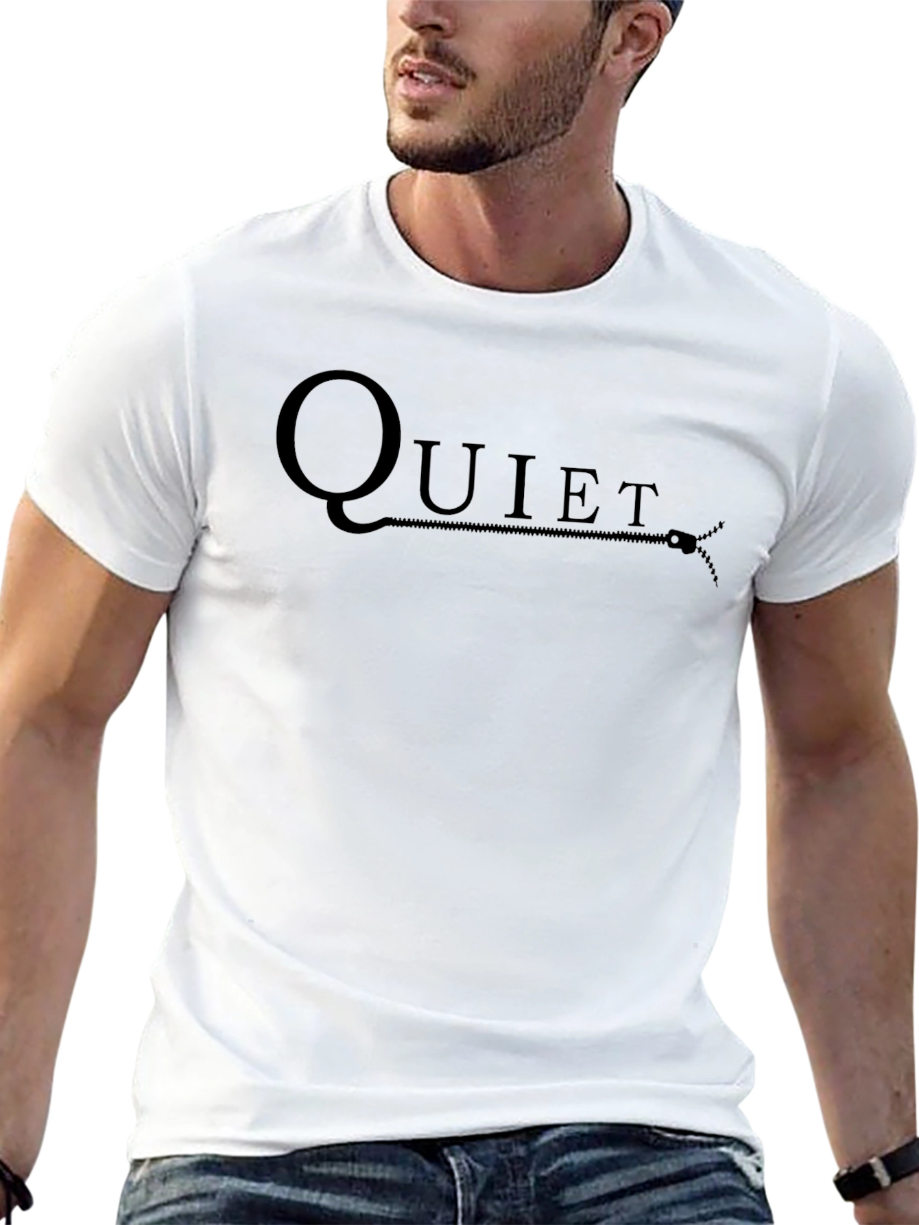 Quiet Zipper Graphic Tee - Comfort Fit