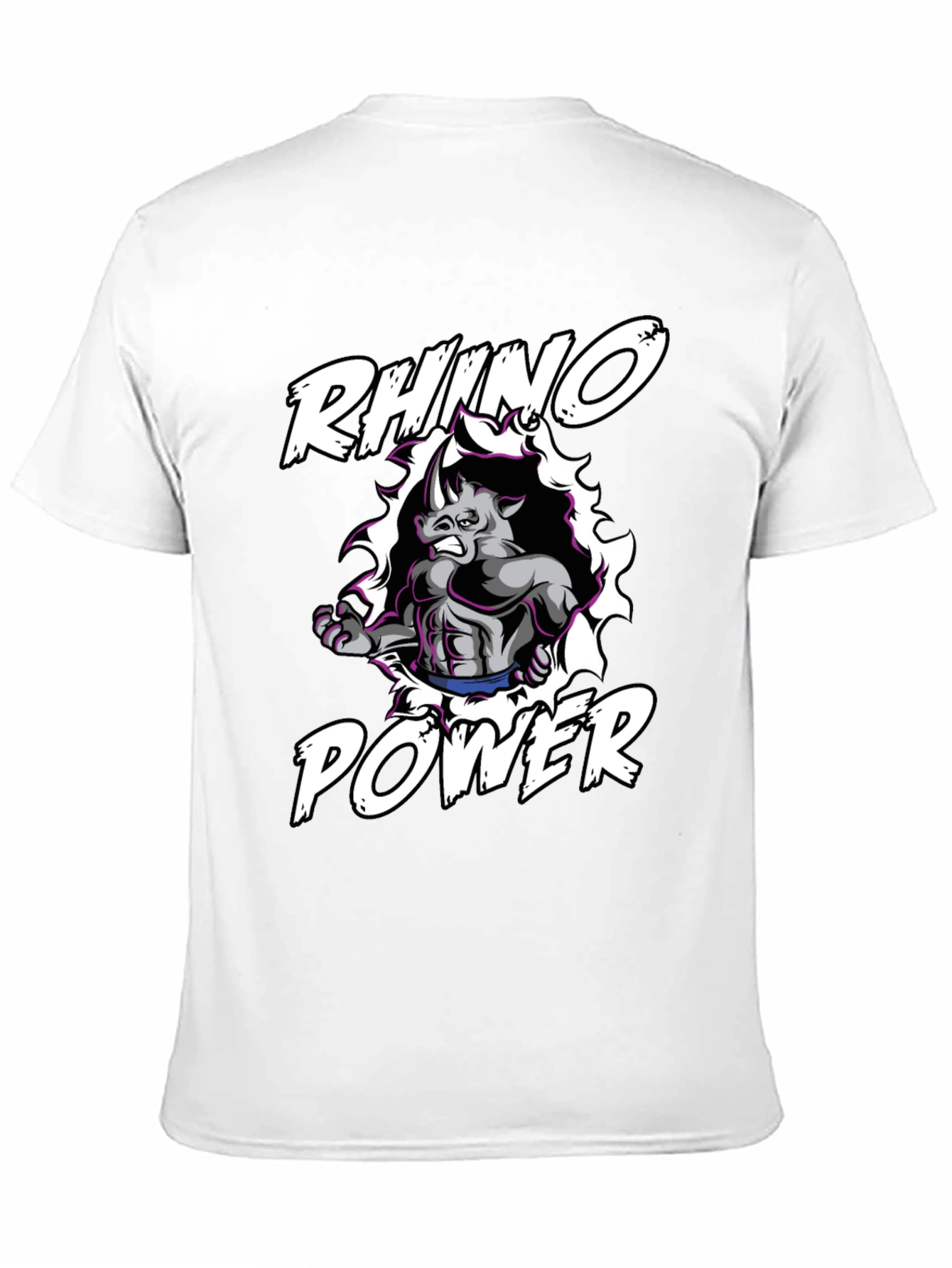Rhino Power Black Graphic Tee