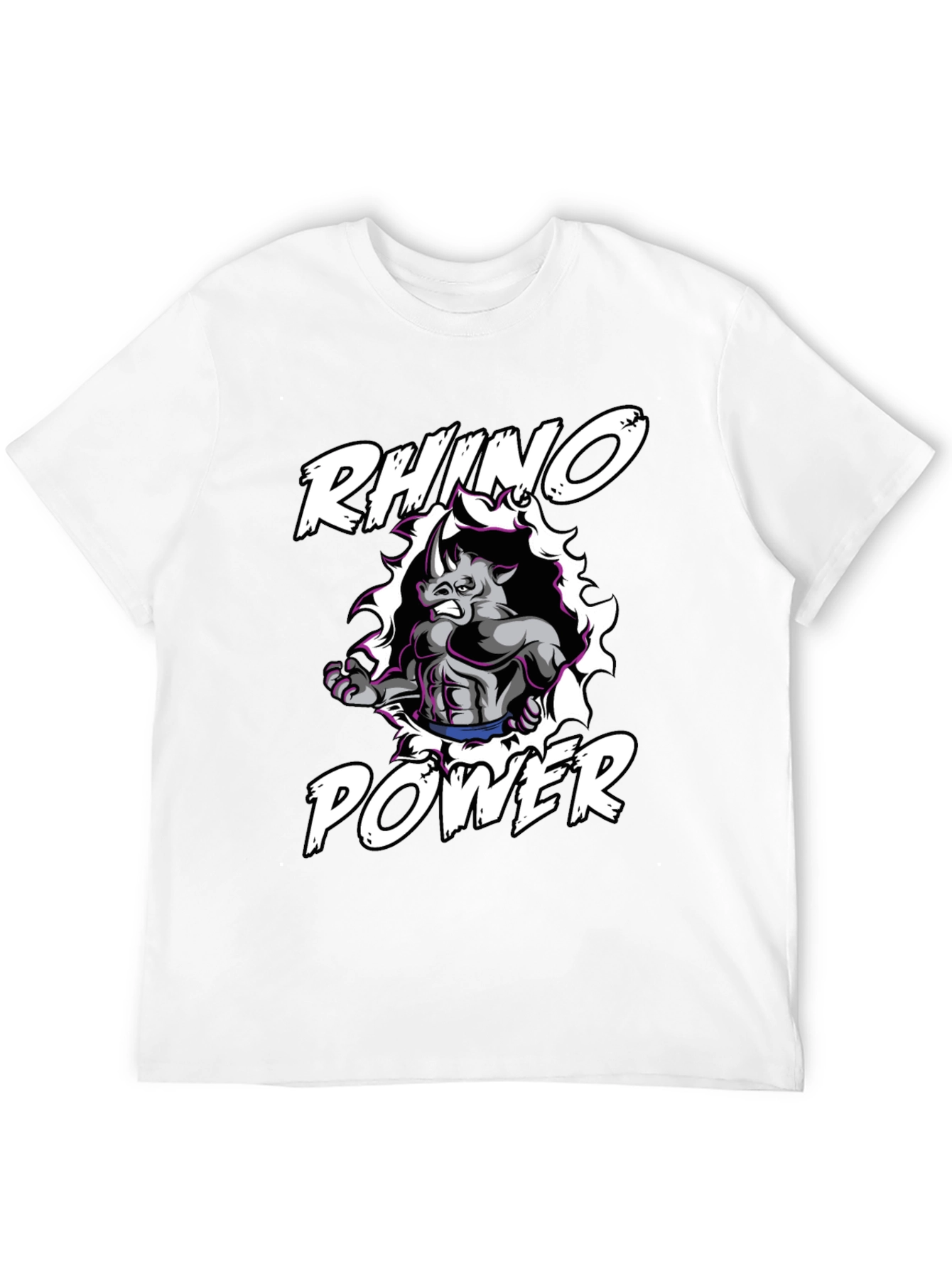 Rhino Power Black Graphic Tee