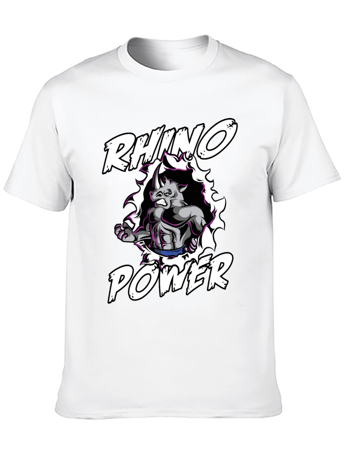 Rhino Power Black Graphic Tee