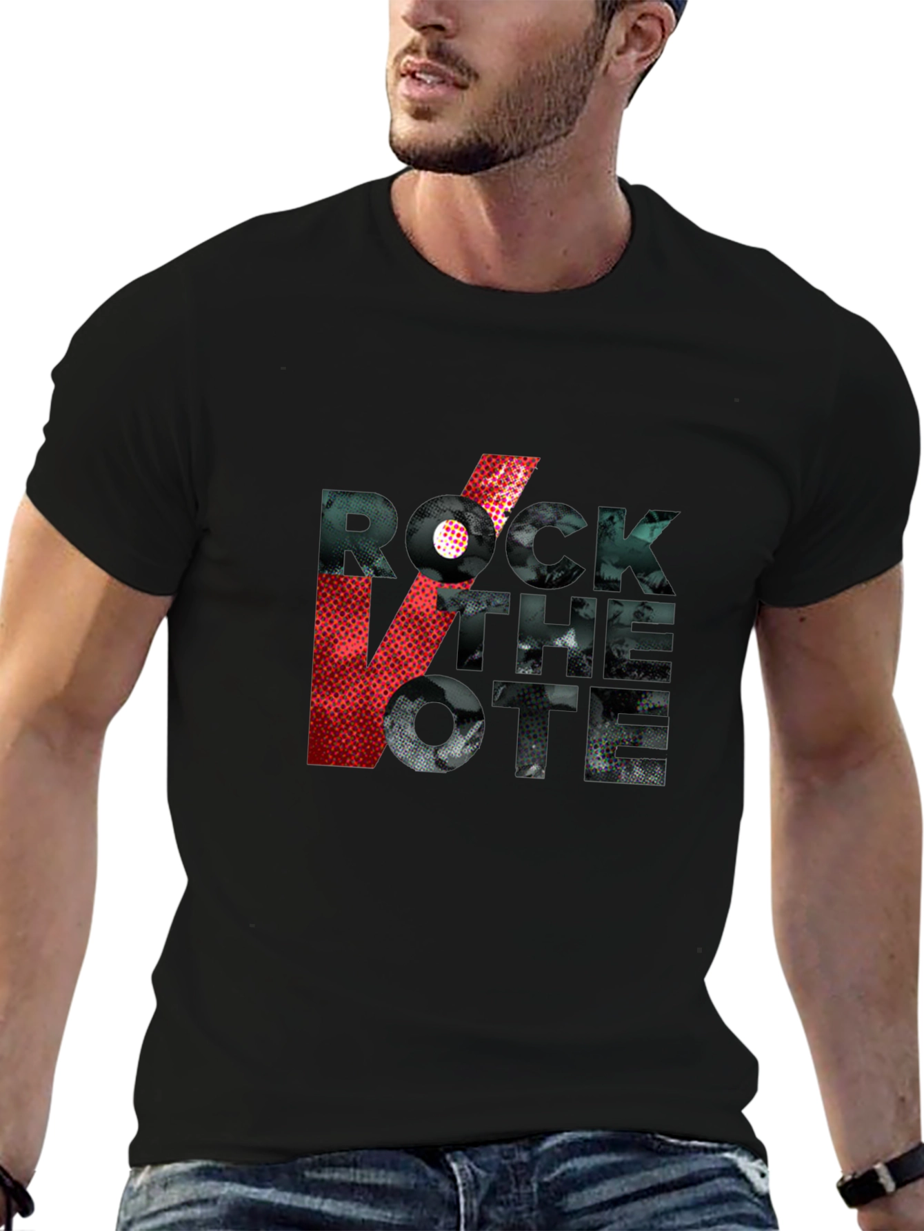Rock the Vote Graphic Tee - Black