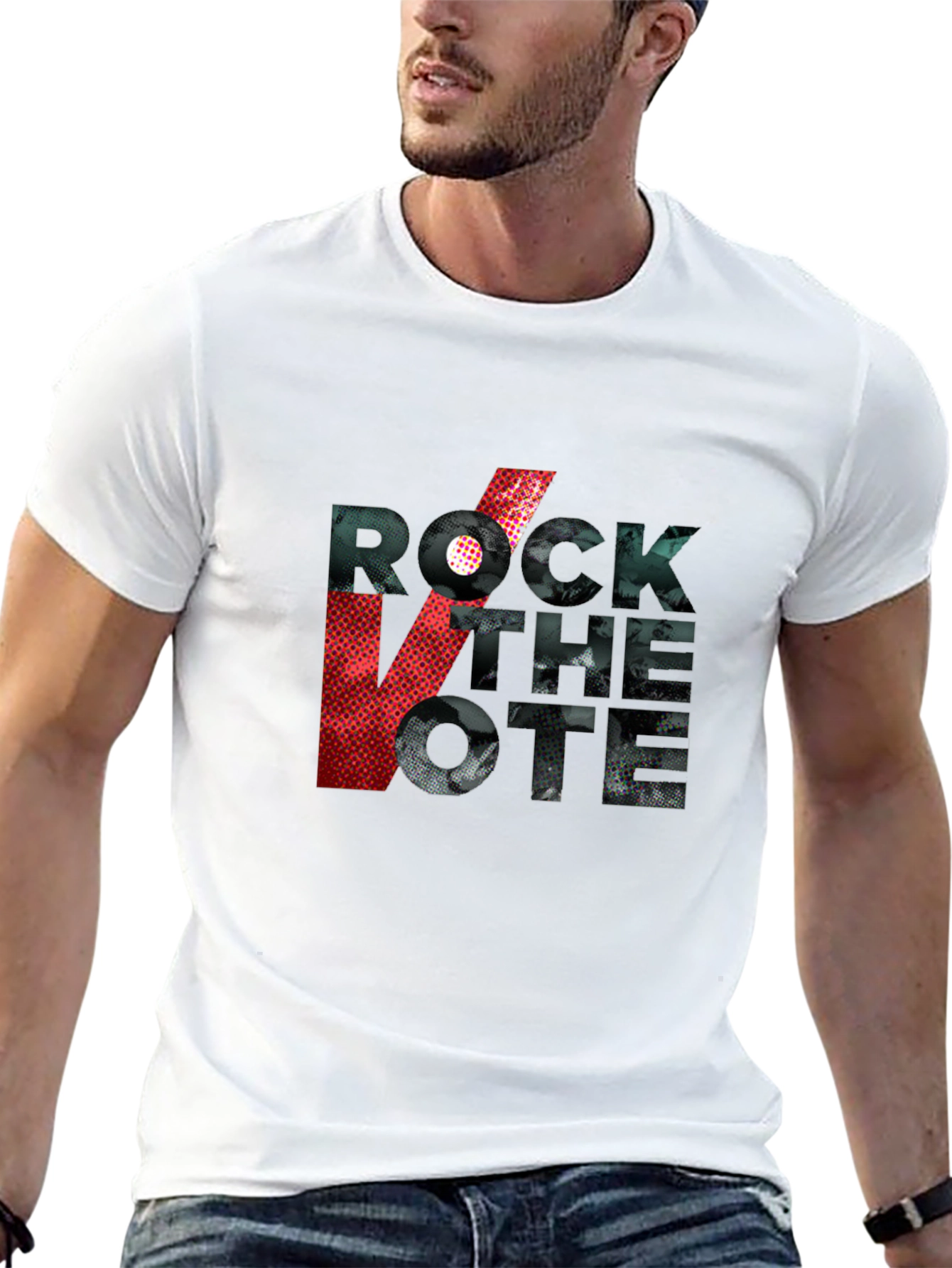 Rock the Vote Graphic Tee - Black