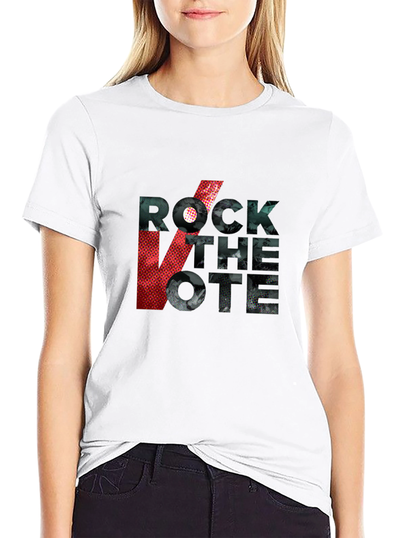 Rock the Vote Graphic Tee - Black