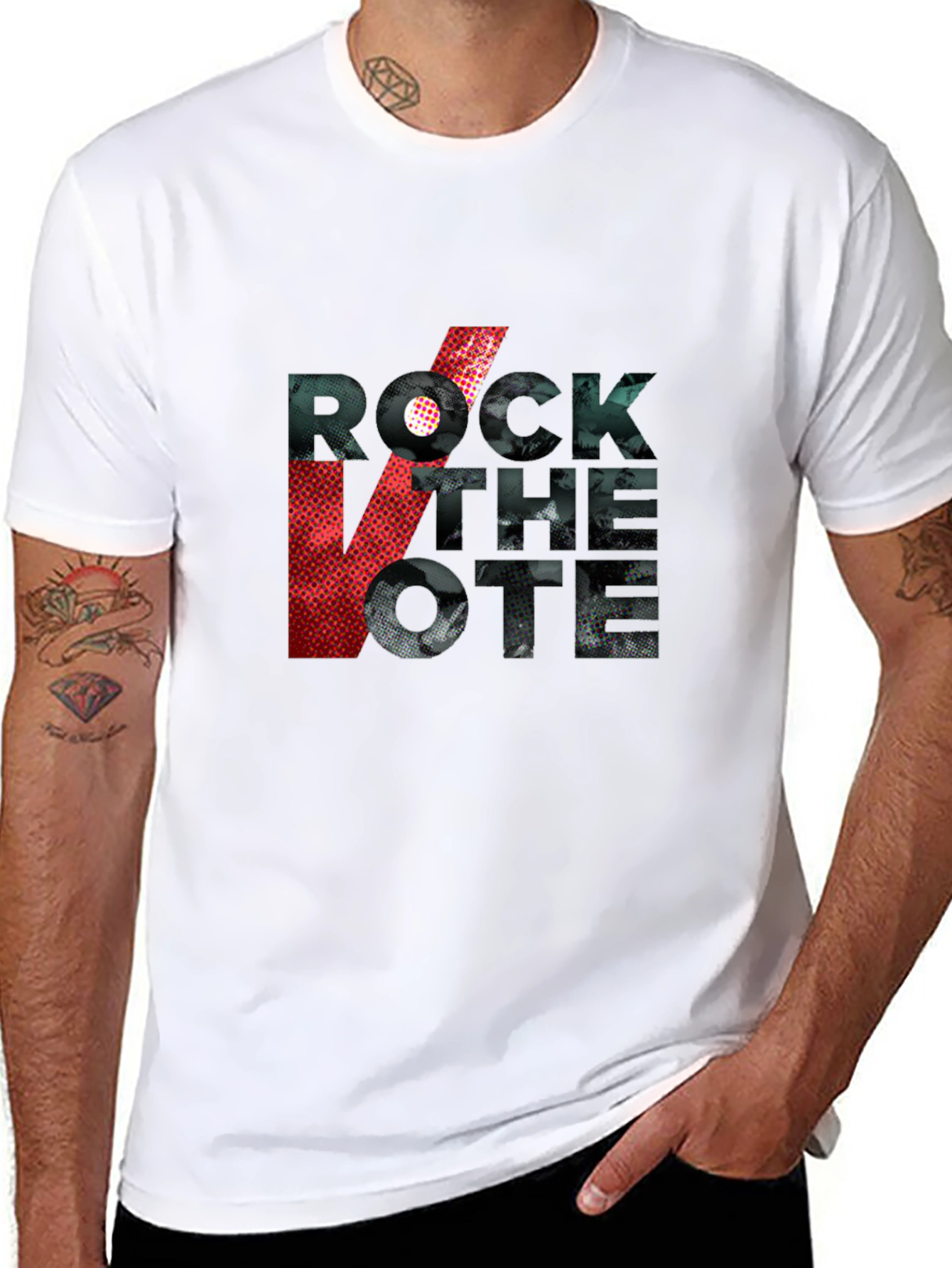Rock the Vote Graphic Tee - Black