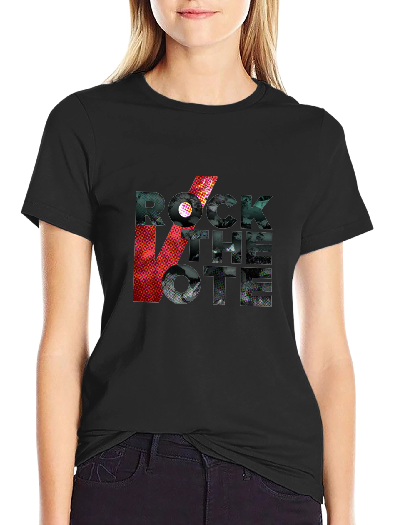 Rock the Vote Graphic Tee - Black
