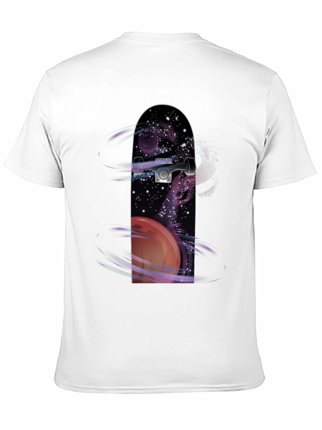 Space Skateboard Graphic Tee - Cool Casual Style
