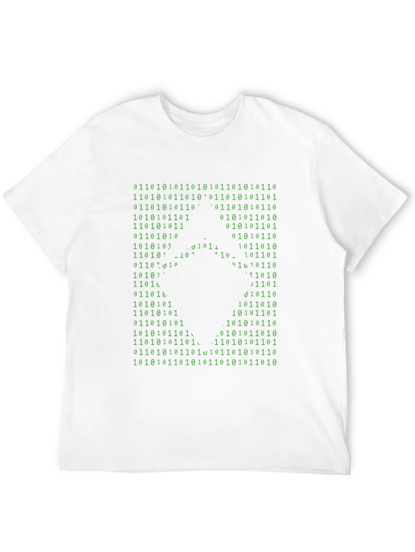 Binary Code Gamer T-Shirt - Black Cotton Tee