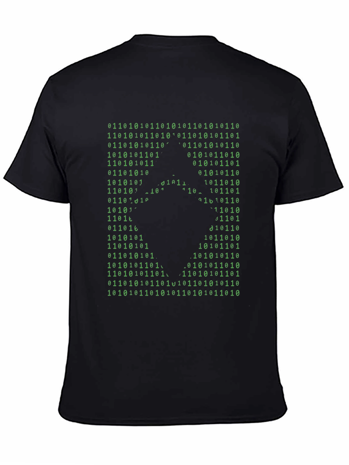 Binary Code Gamer T-Shirt - Black Cotton Tee
