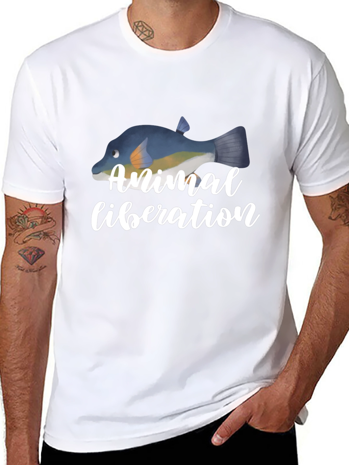 Animal Liberation Fish T-Shirt