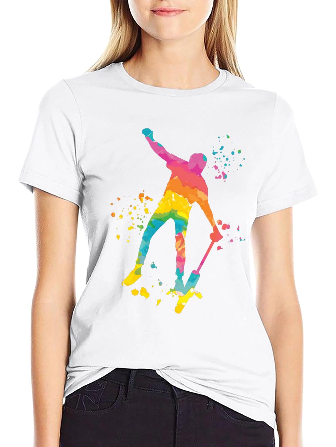 Watercolor Pogo Stick T-Shirt