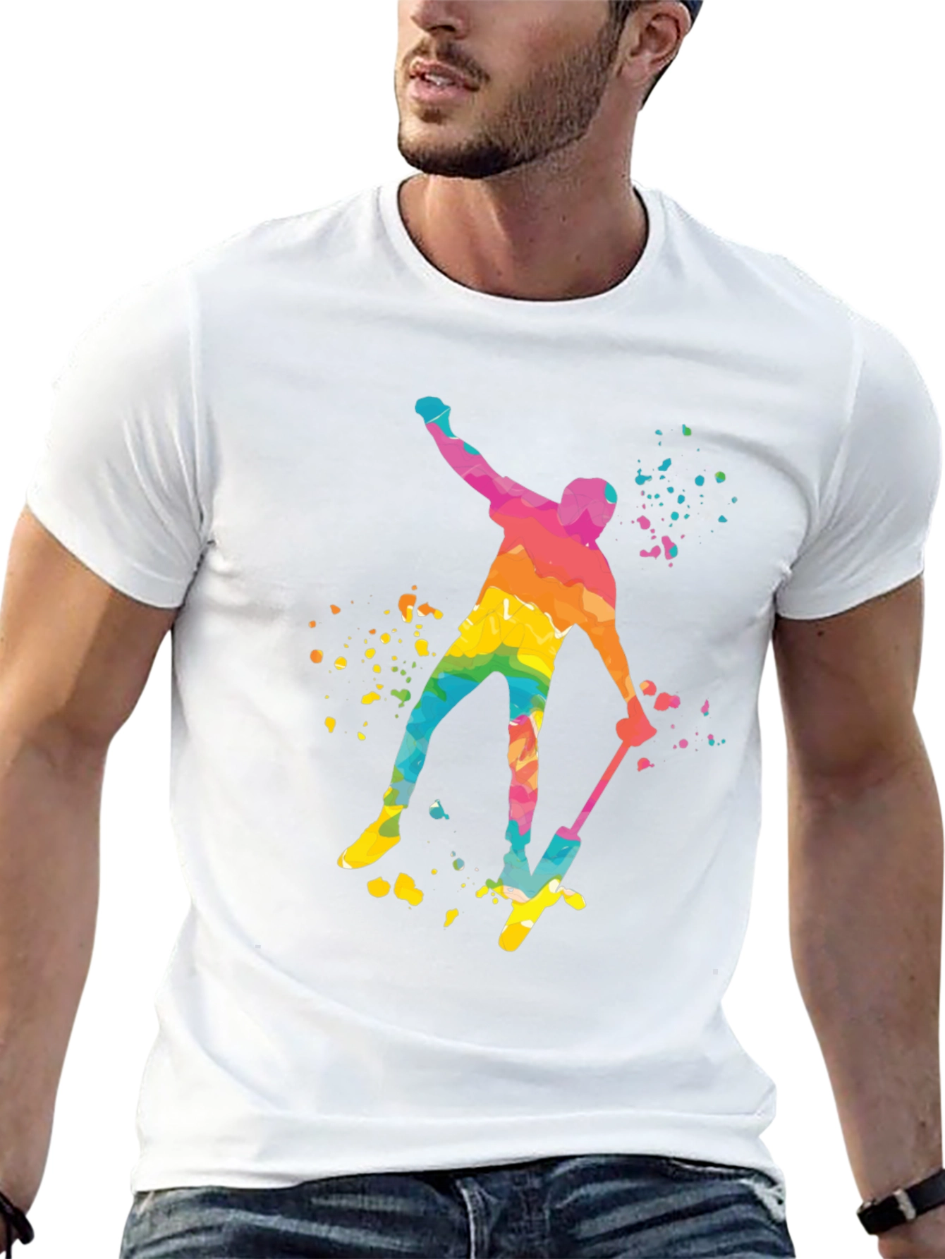 Watercolor Pogo Stick T-Shirt