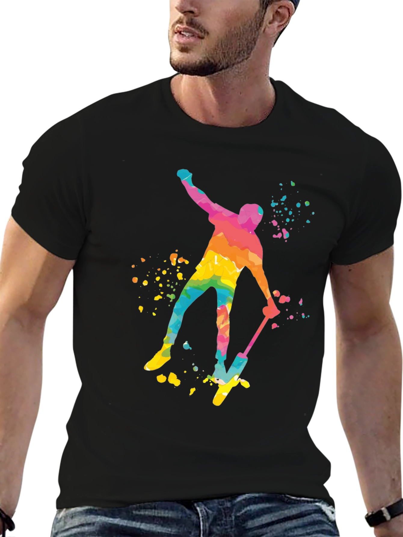 Watercolor Pogo Stick T-Shirt