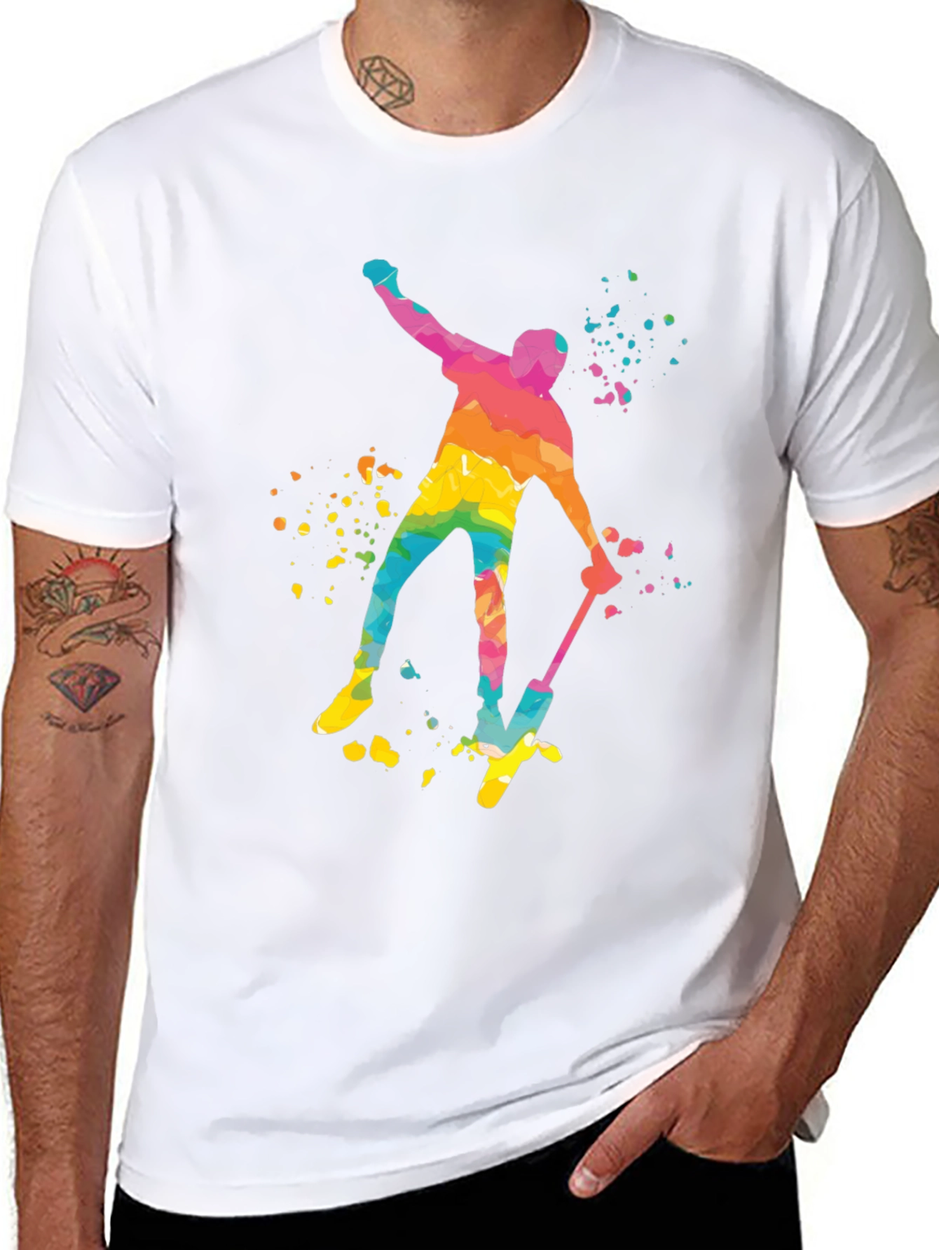 Watercolor Pogo Stick T-Shirt