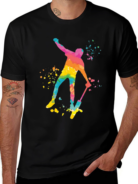 Watercolor Pogo Stick T-Shirt