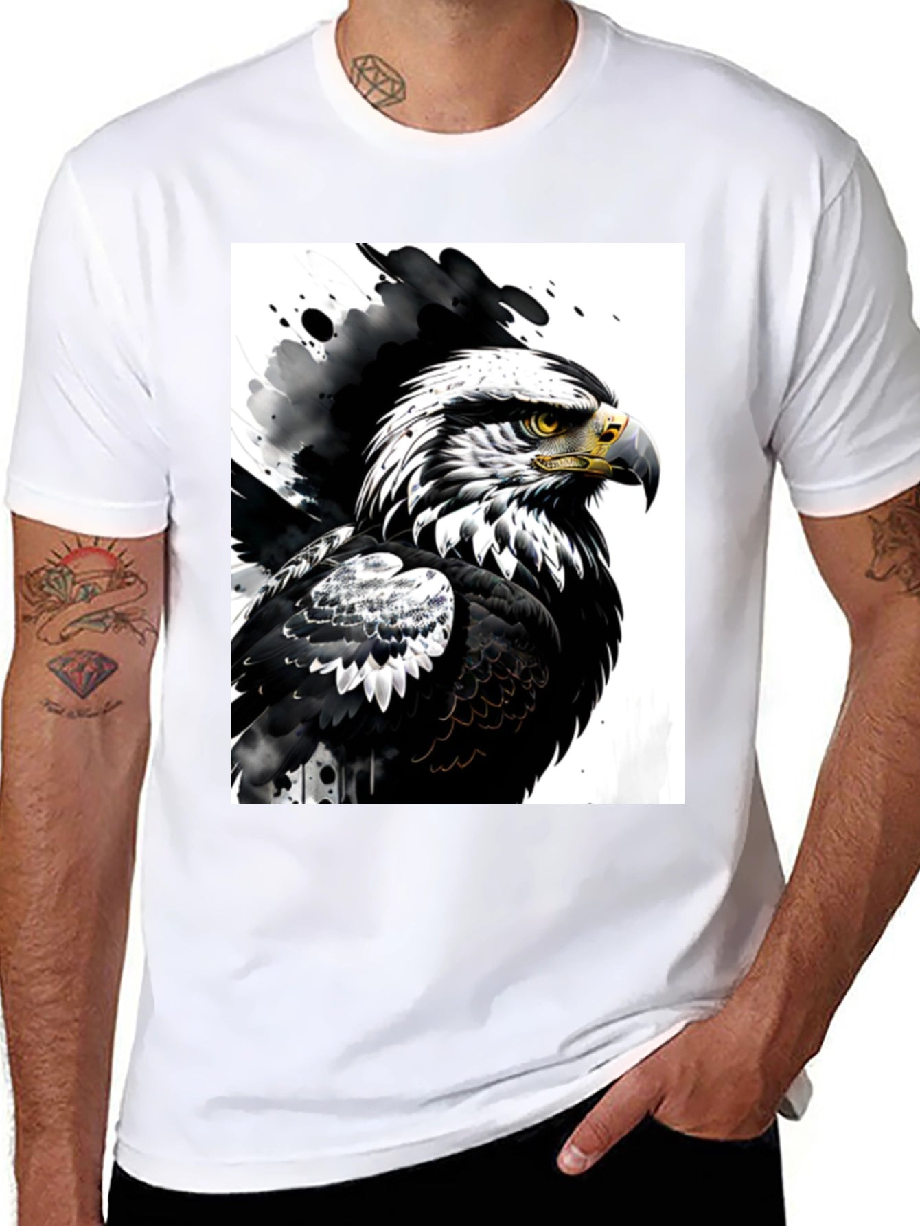 Eagle Graphic Black T-Shirt