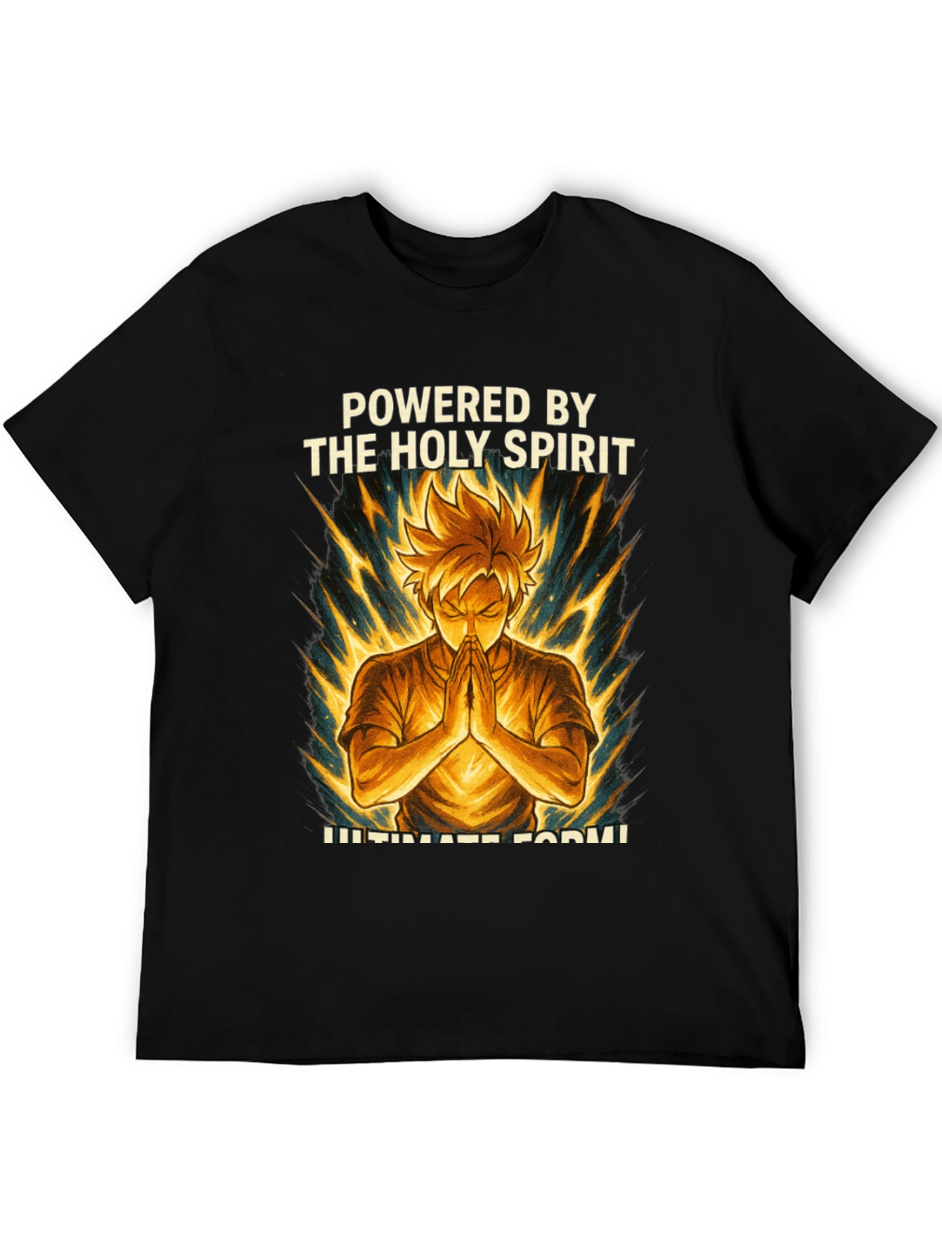 Powered by The Holy Spirit Anime Style T-Shirt
