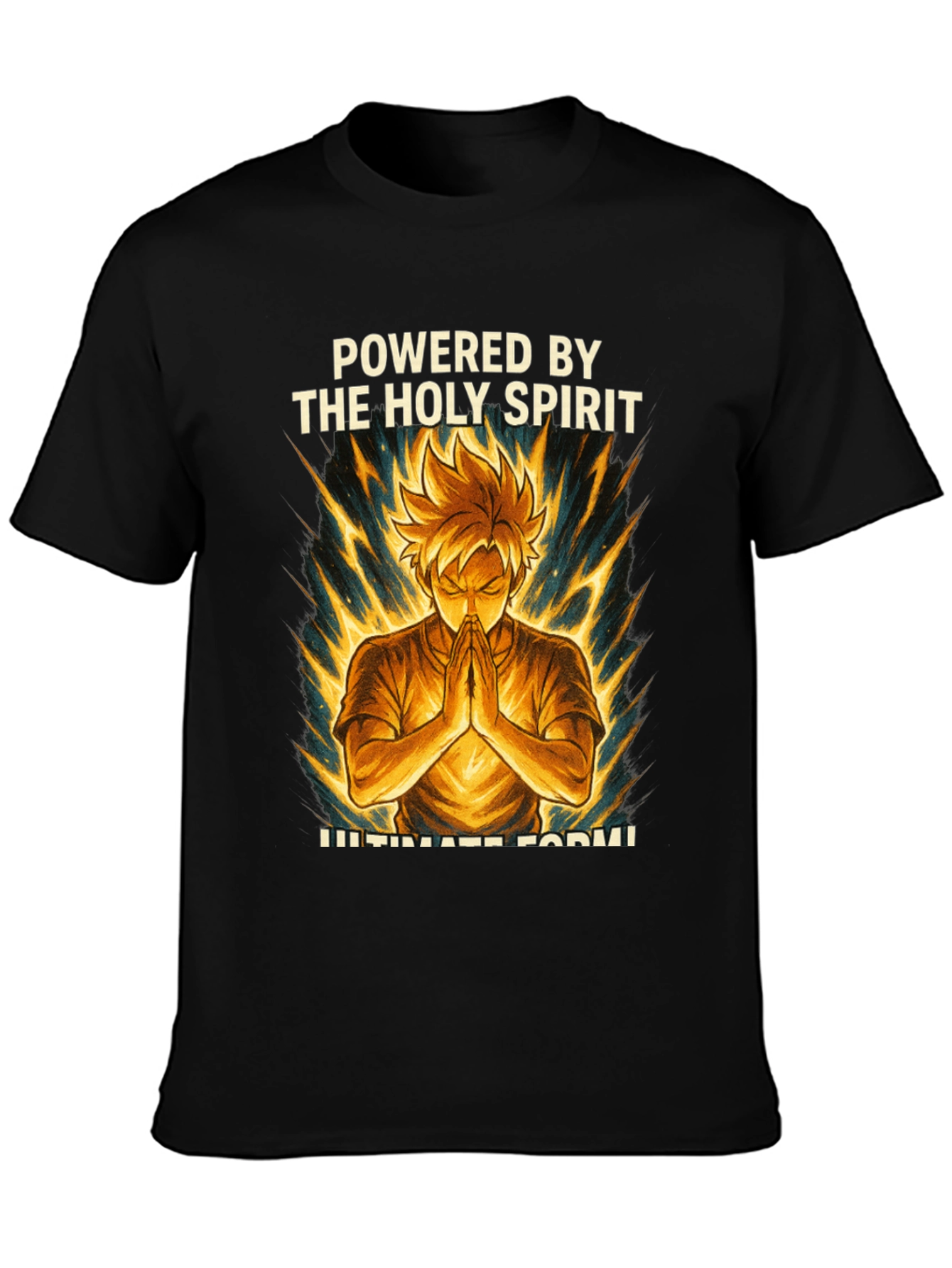 Powered by The Holy Spirit Anime Style T-Shirt