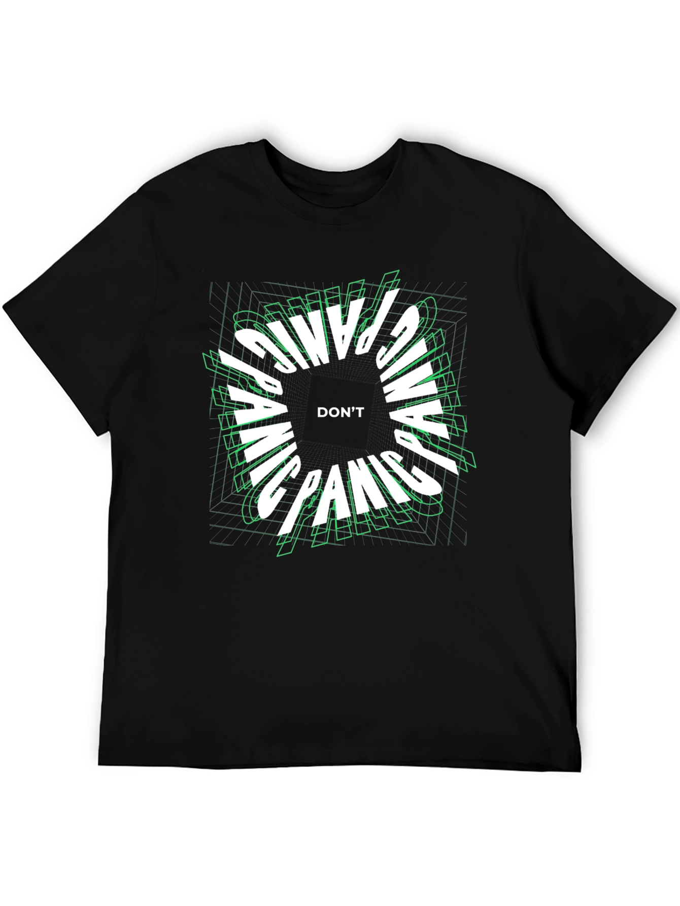 Dont Panic Graphic Tee - Black T-Shirt