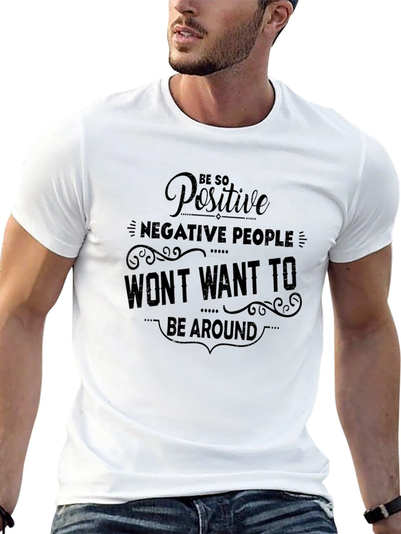 Positive Vibes T-Shirt - Motivational Graphic Tee