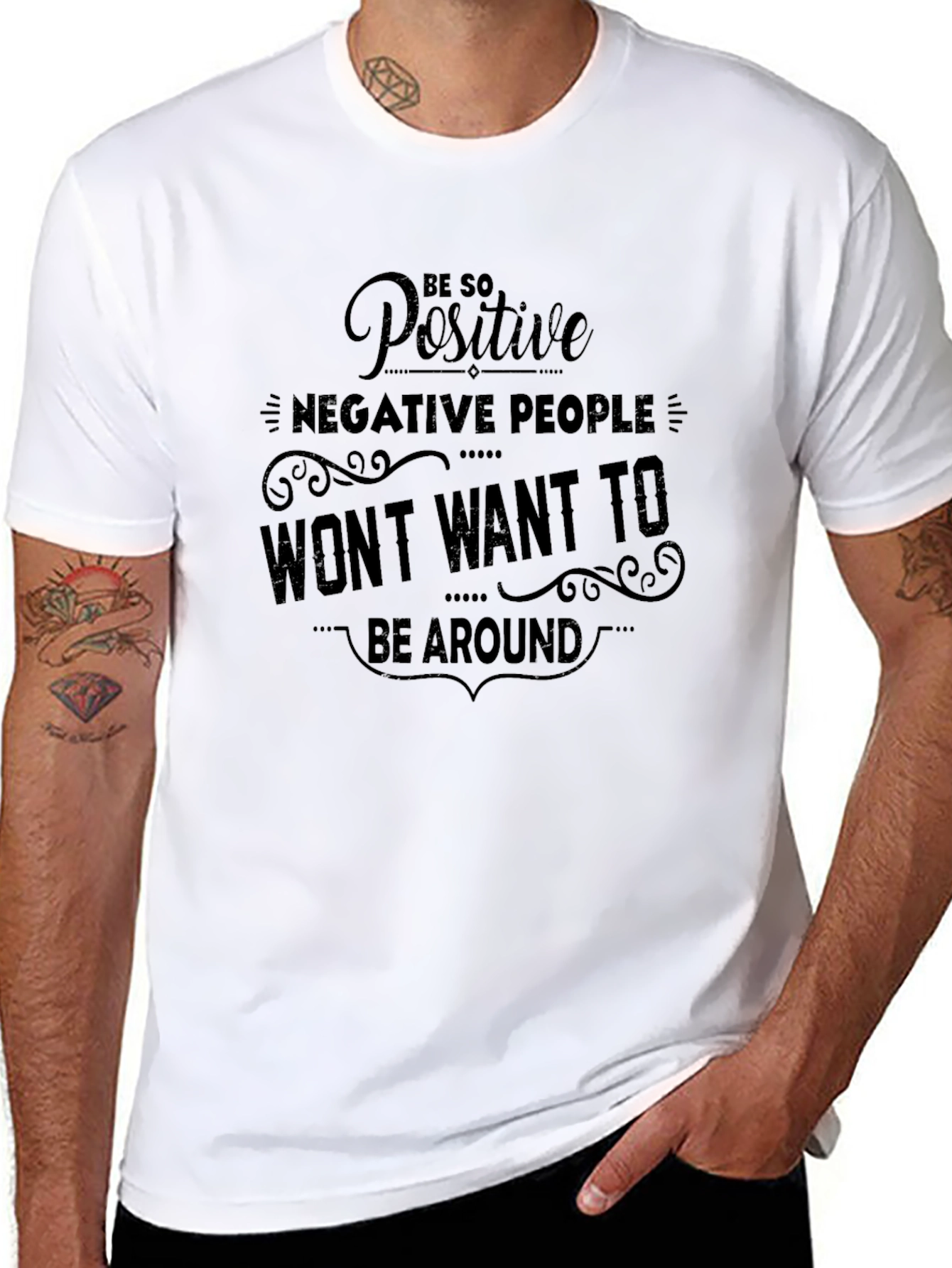 Positive Vibes T-Shirt - Motivational Graphic Tee
