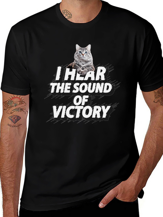 Victory Cat Graphic T-Shirt