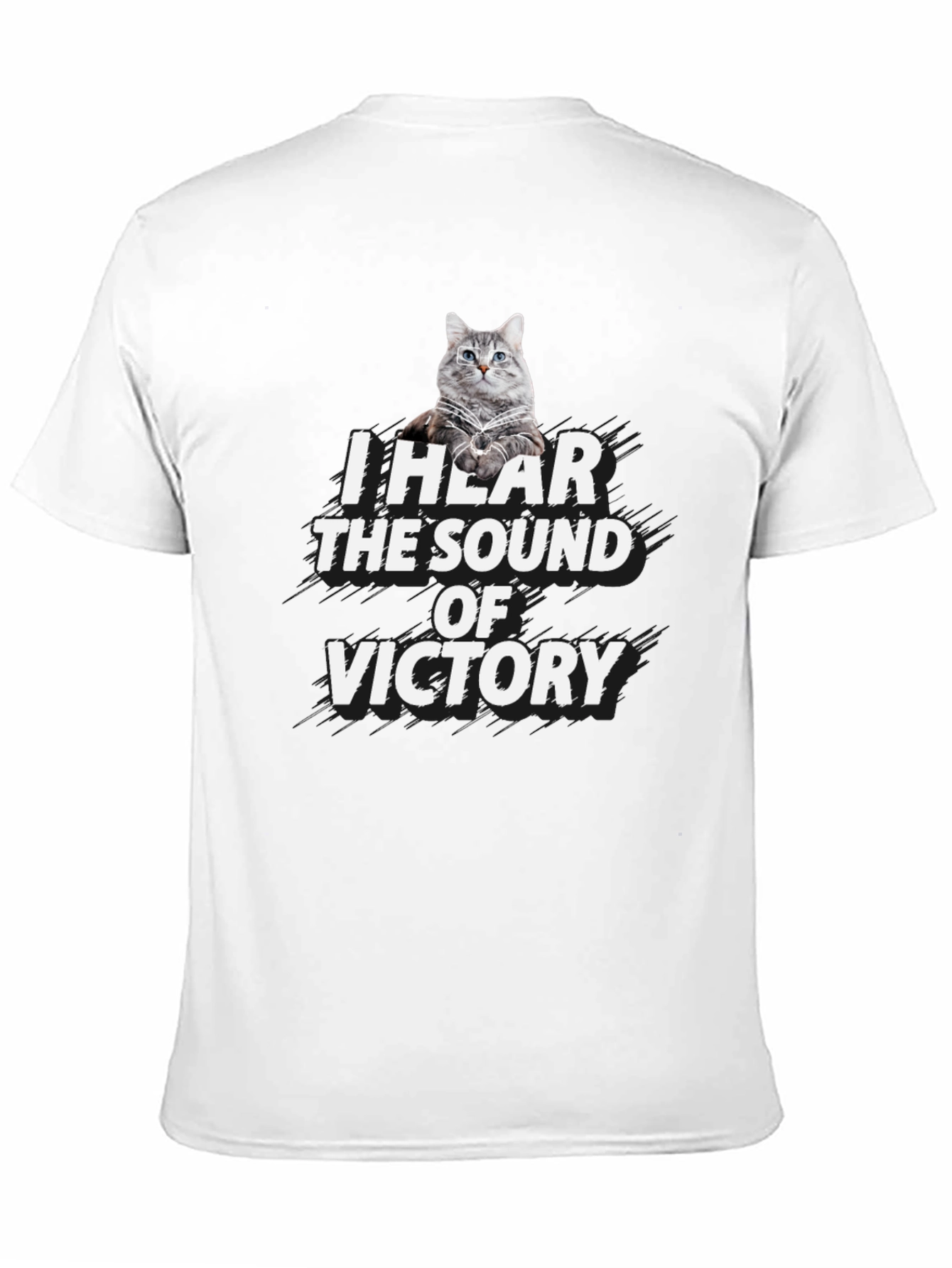 Victory Cat Graphic T-Shirt