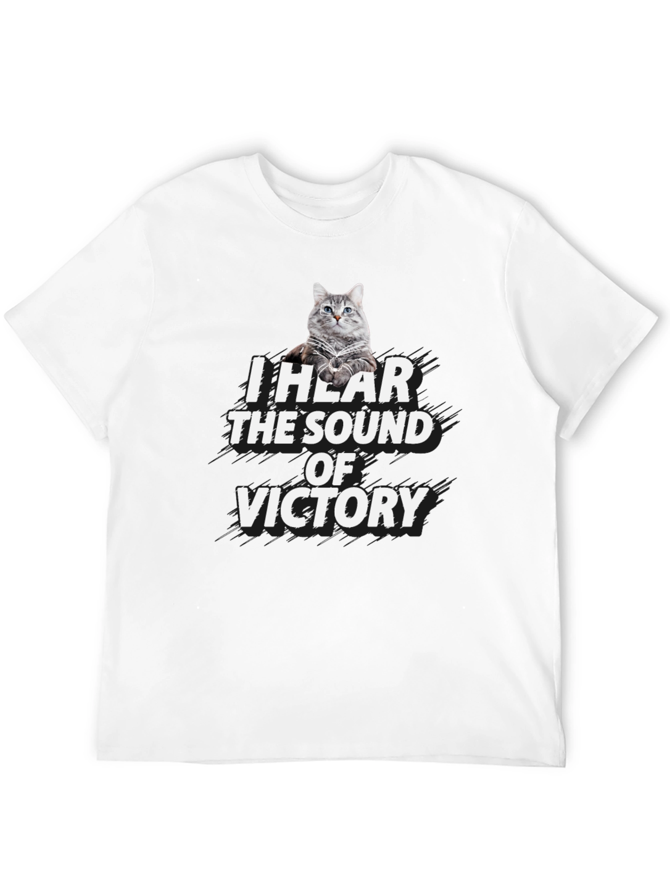 Victory Cat Graphic T-Shirt
