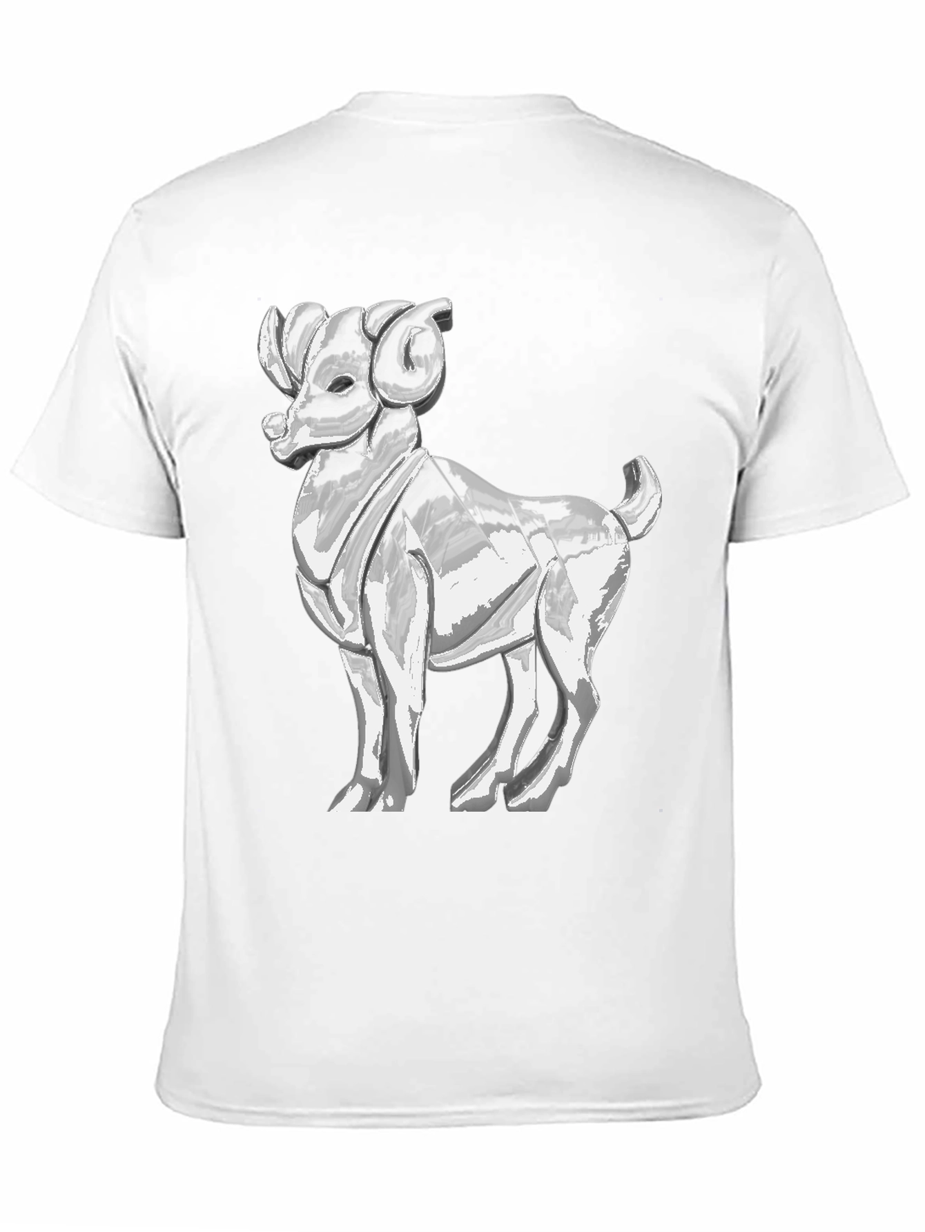 Ram Graphic Tee - Bold Black Cotton