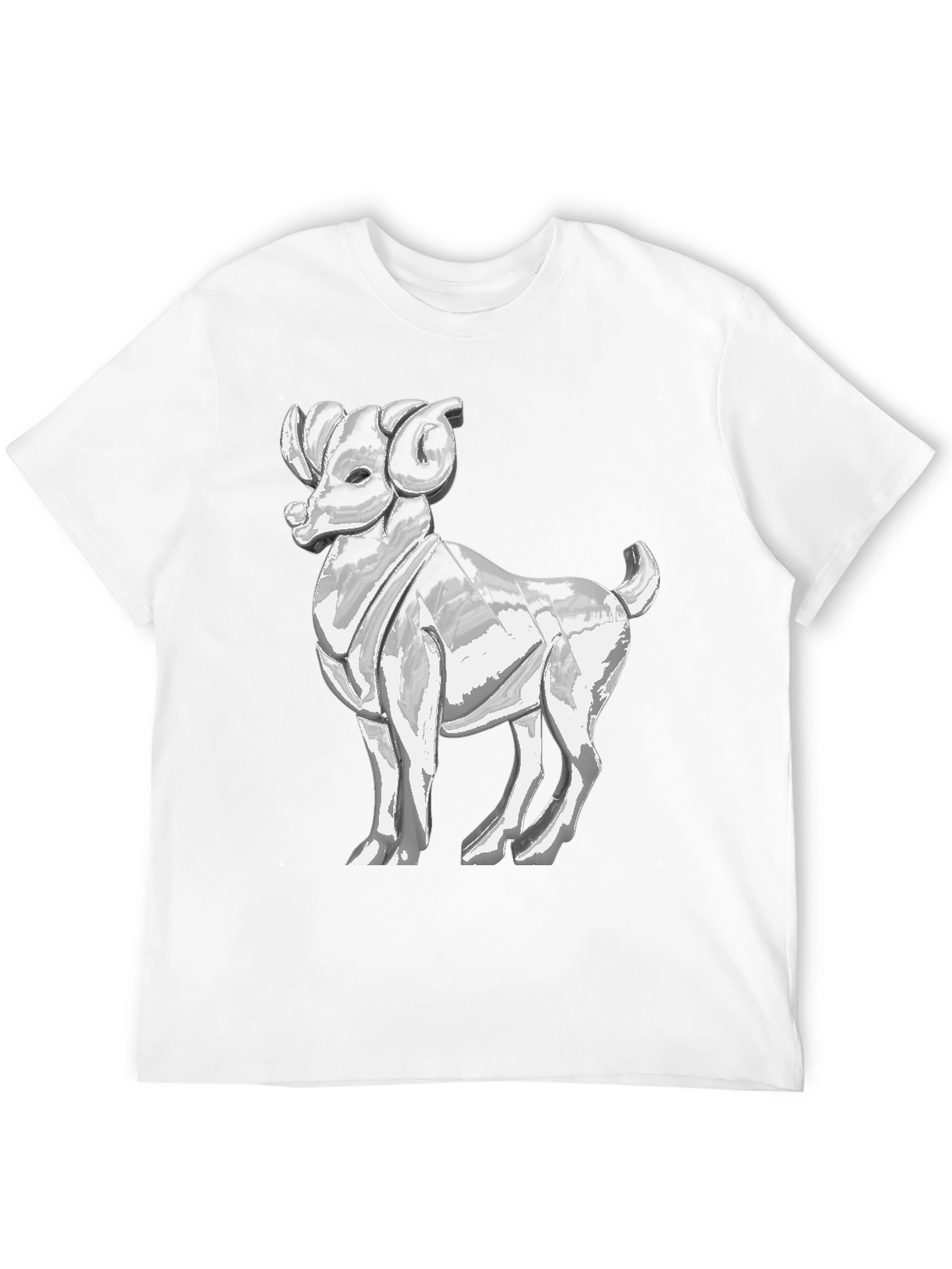Ram Graphic Tee - Bold Black Cotton