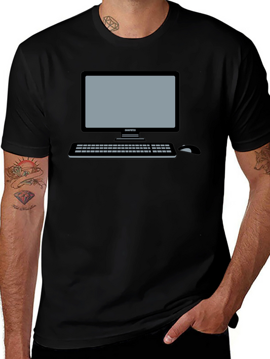 Computer Graphic Tee - Tech Lovers Short Sleeve Shirt