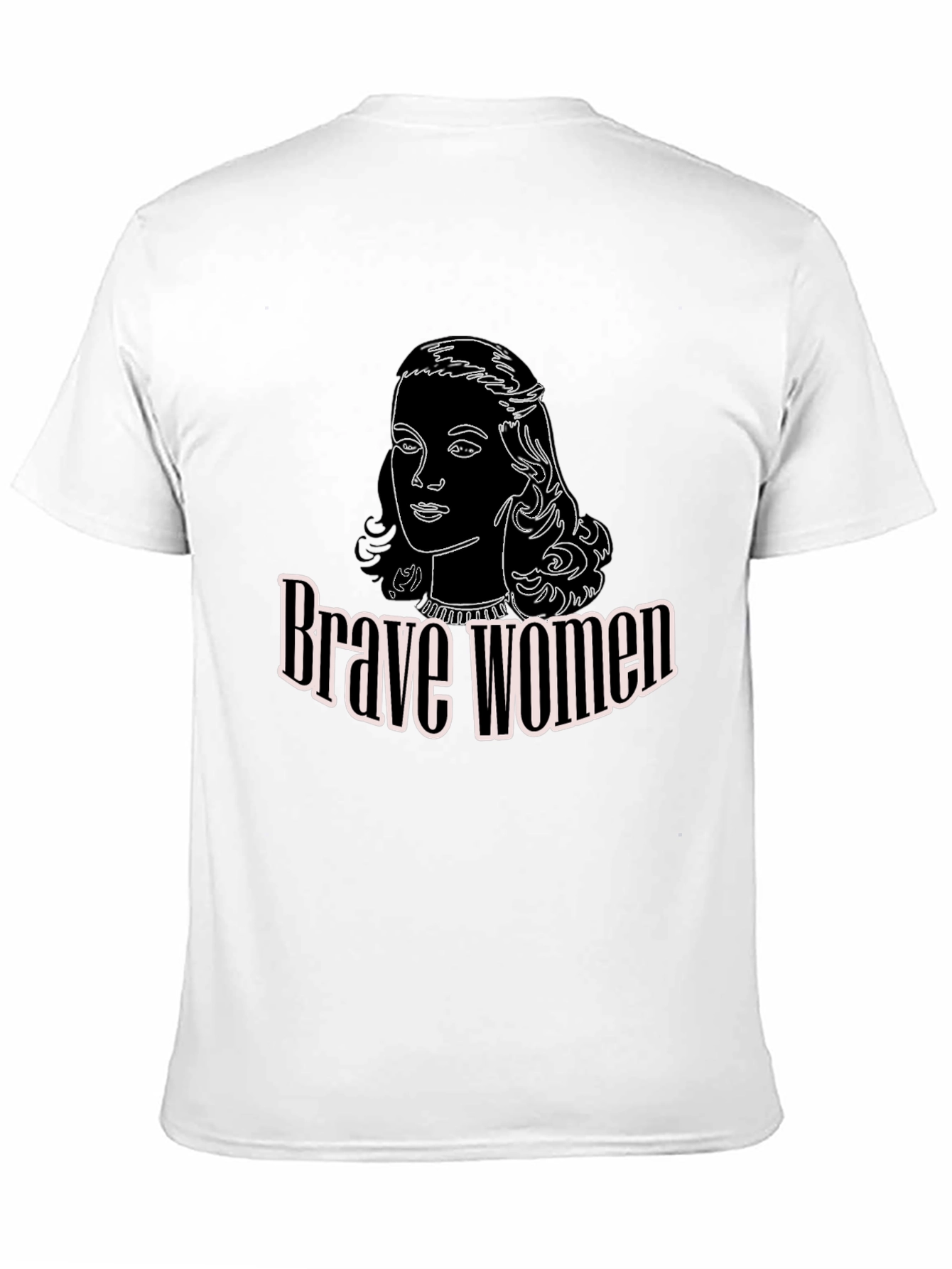 Brave Women Graphic T-Shirt - Black Cotton Tee