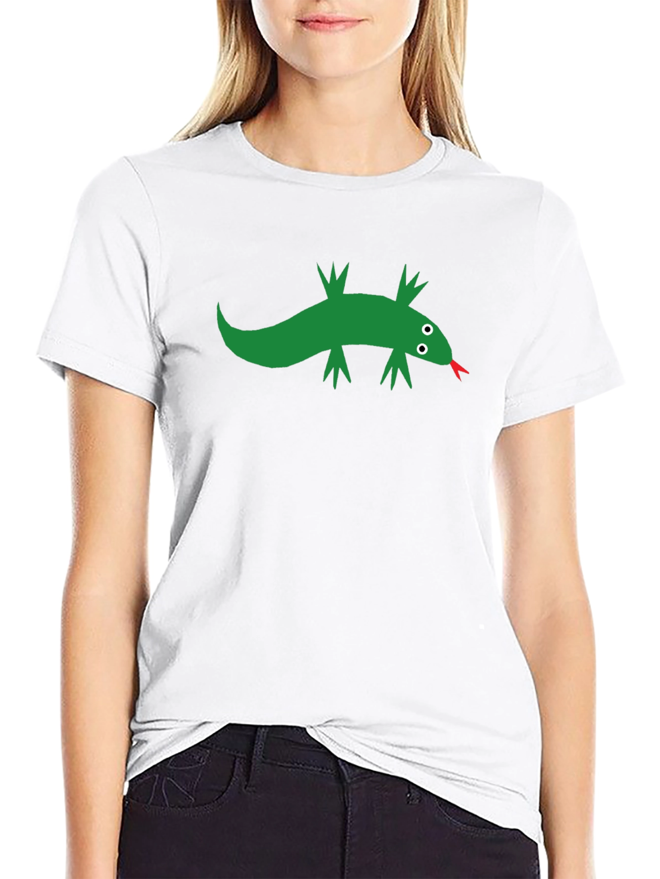 Cool Lizard Graphic Black T-Shirt