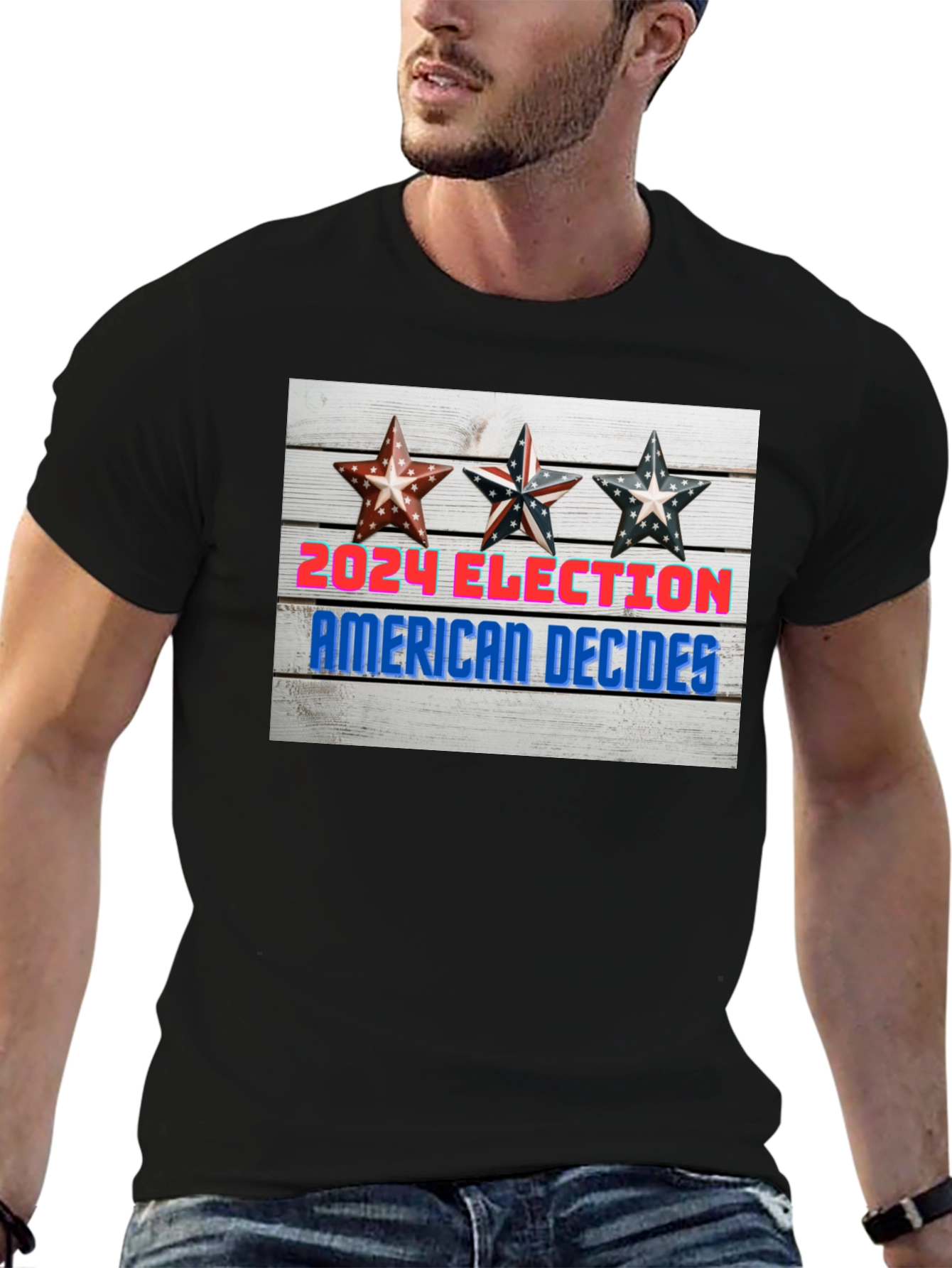 2024 Election American Decides Graphic T-Shirt