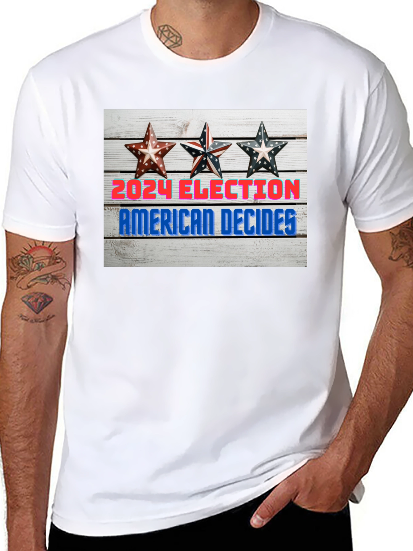 2024 Election American Decides Graphic T-Shirt