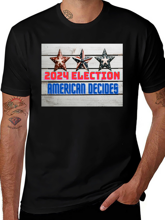 2024 Election American Decides Graphic T-Shirt