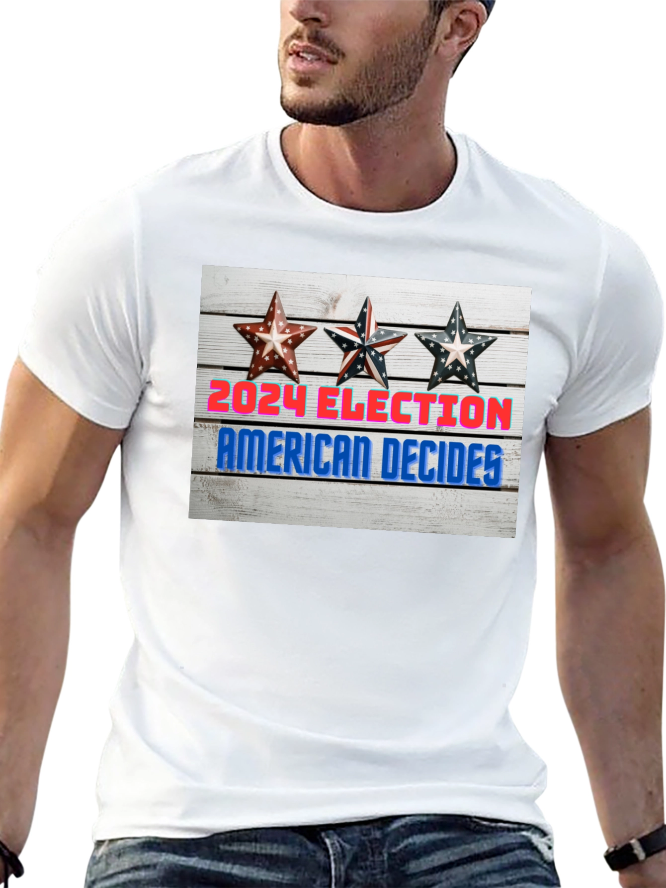 2024 Election American Decides Graphic T-Shirt